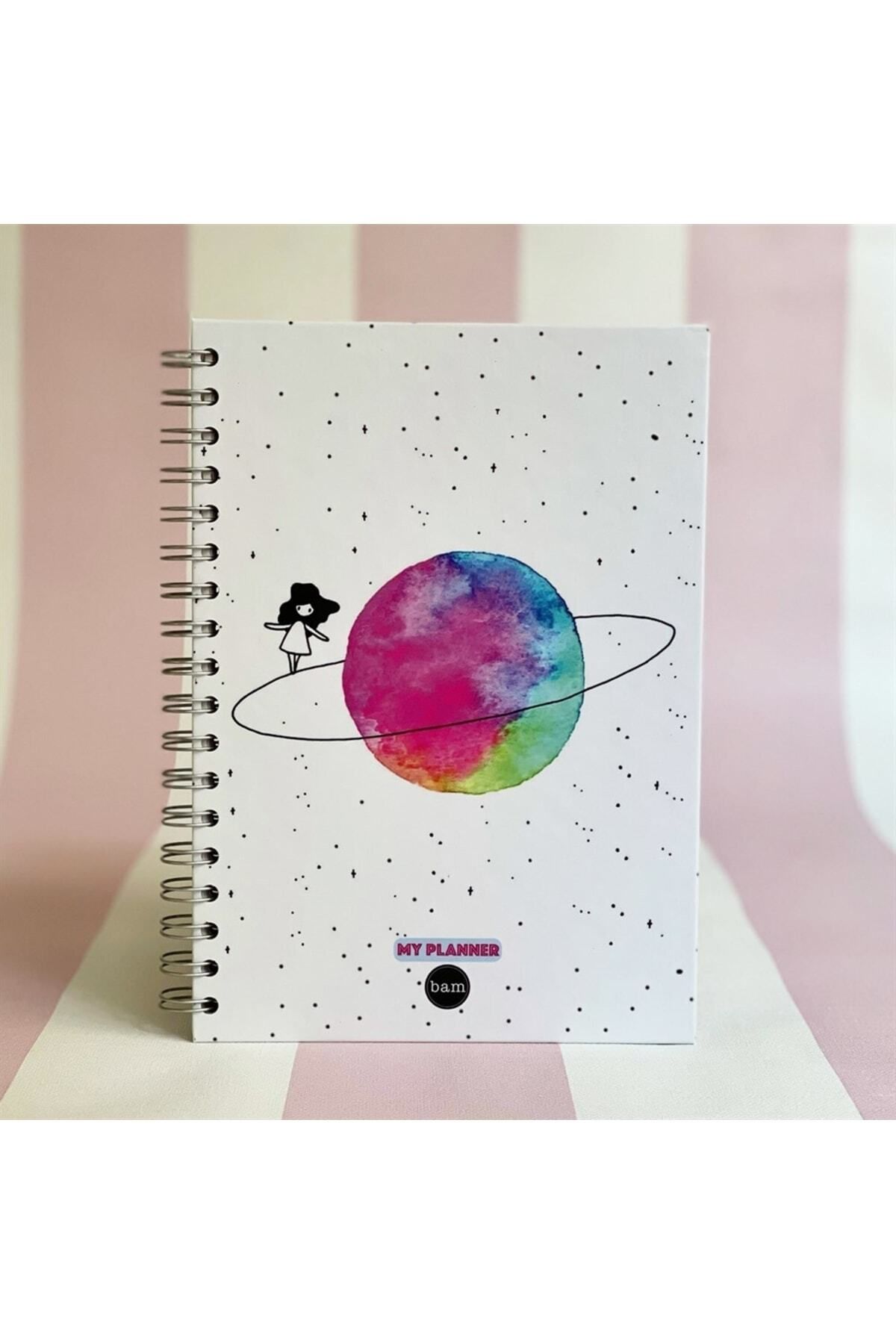 YEŞİLDESIGN Saturn Girl Designed Talking Undated Planner Agenda YSL-GM-17