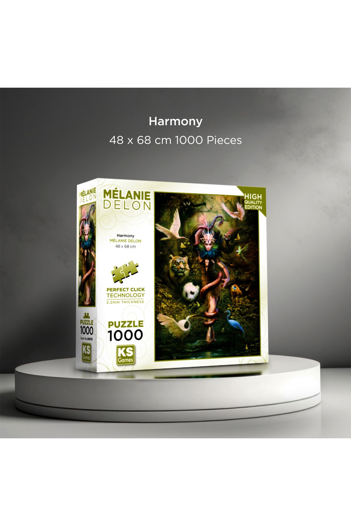 پازل نسخه جدید سیستم کلیک کامل فناوری Melanie Delon Harmony هارمونی 1000 قطعه Ks Games