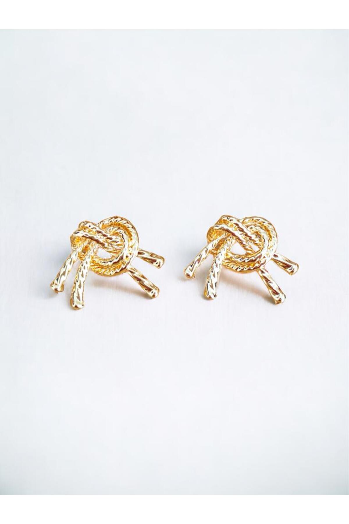 Women's 2-Pack Gold Plated Knot Earrings