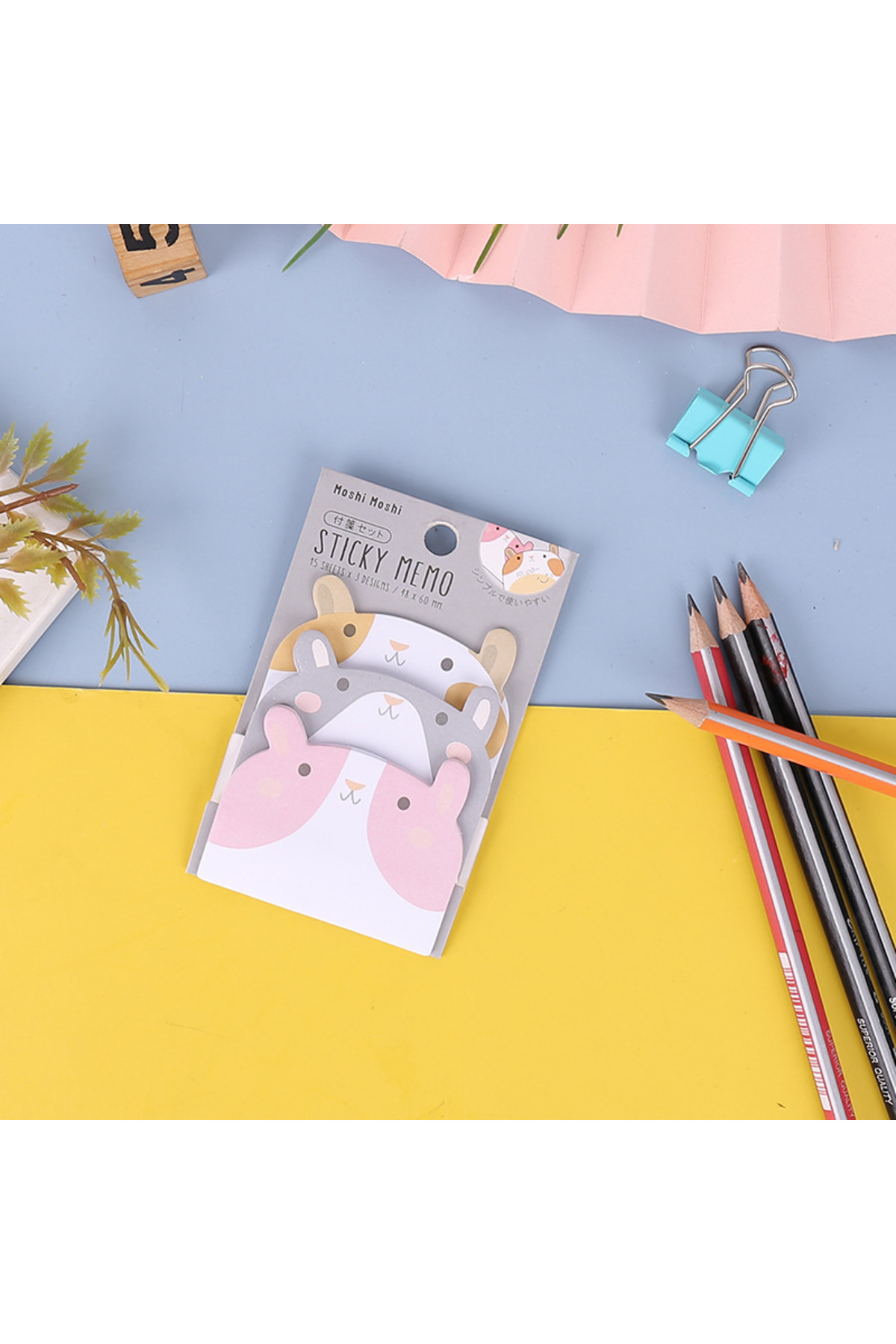 Kawaii Sevimli Sincap 45 Yaprak Kağıt Post-it Not Kağıdı