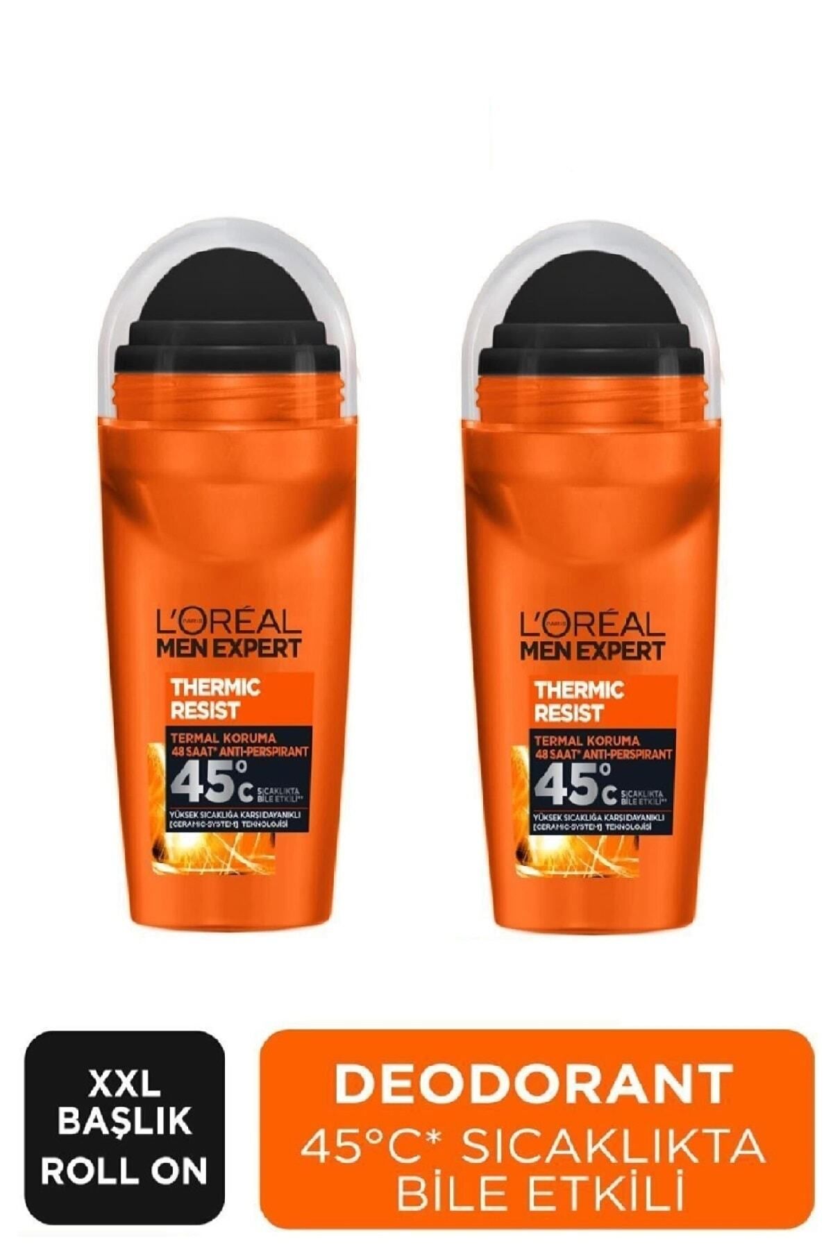 L'Oreal Paris Men Expert Erkek Deodorant Termal Koruma Roll On 50 Ml X 2 Adet