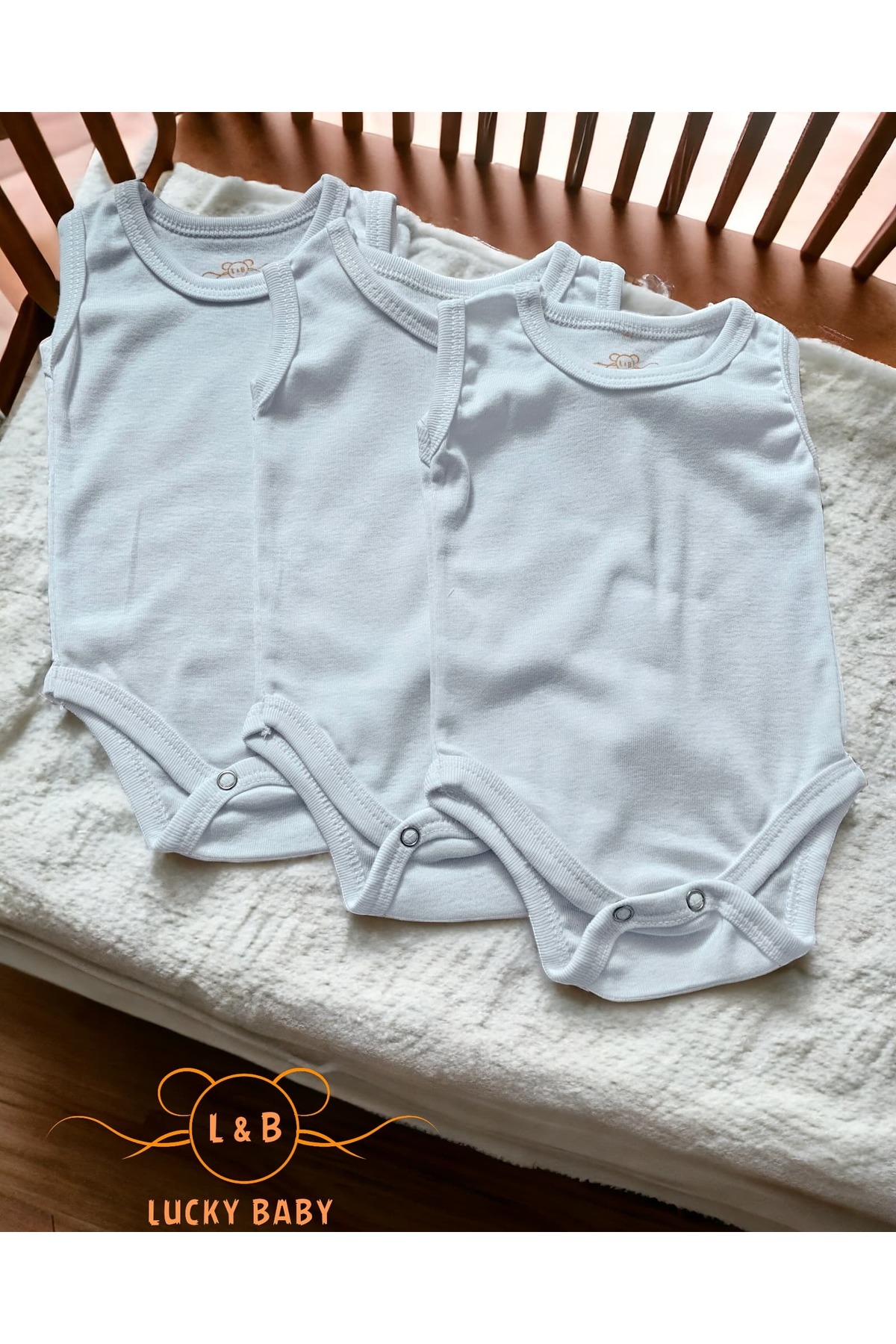 لاکی بیبی بادی نوزادی بسته ۳ عددی ۱۰۰٪ پنبه