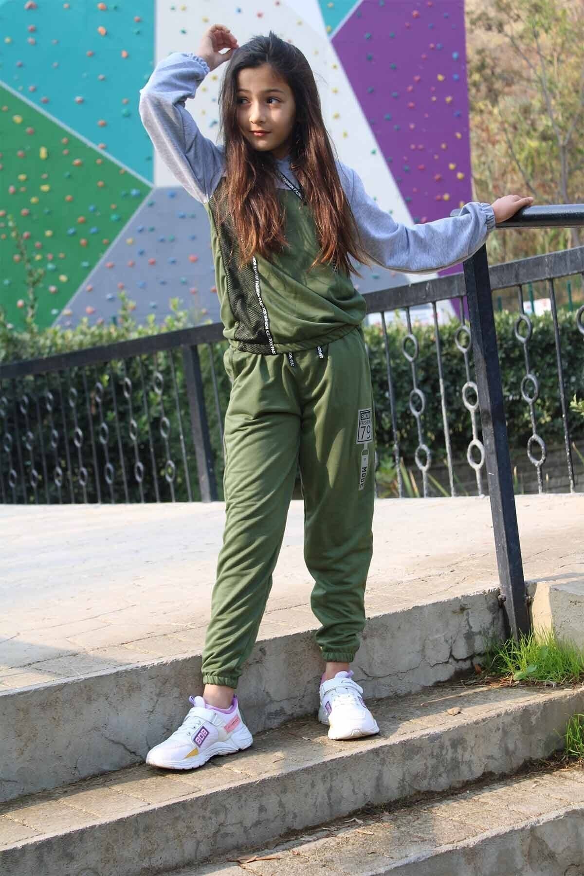 Khaki hotsell tracksuit kids