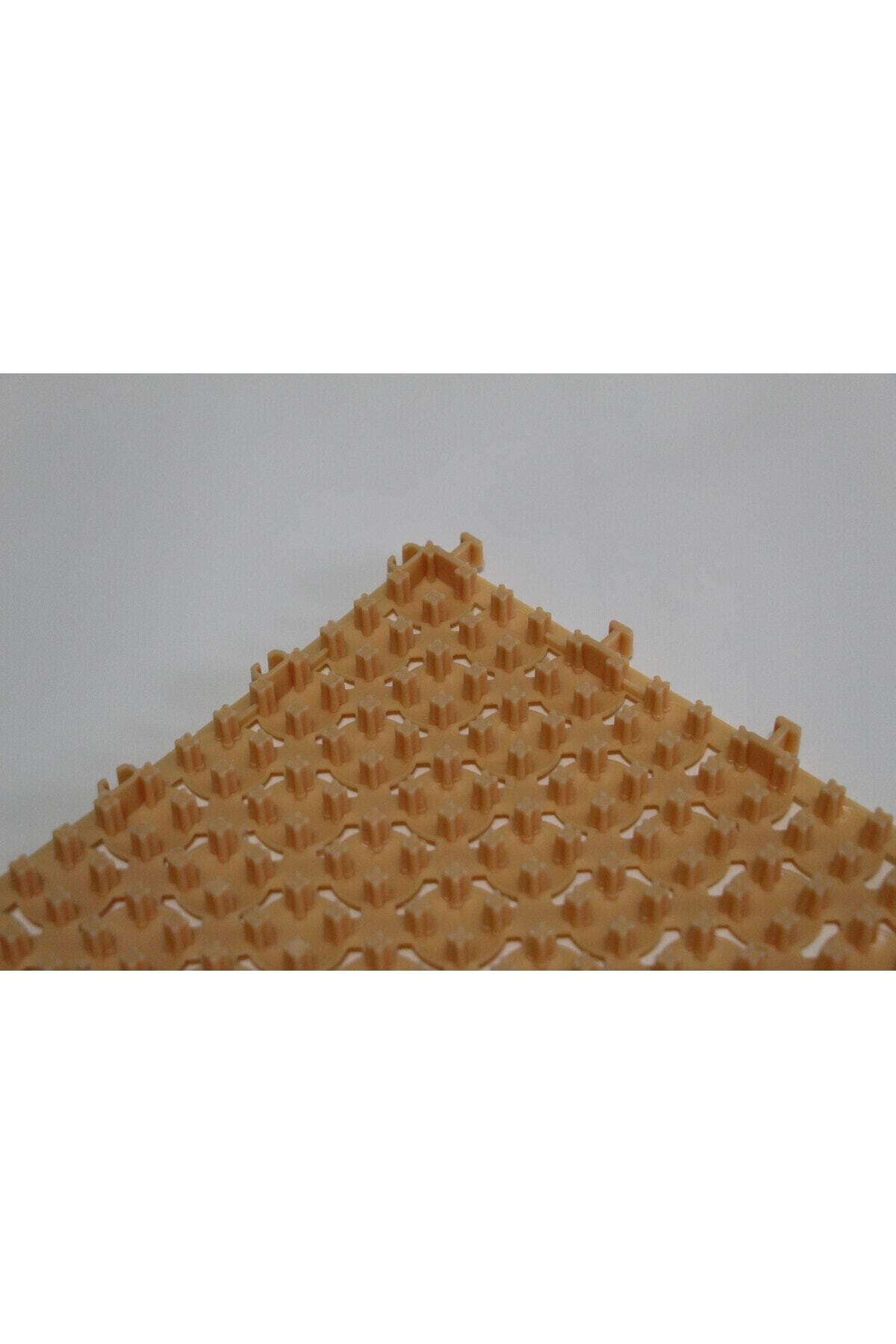 Krem Ortopedik Plastik Yer Karosu Zemin Döşemesi Yer Izgarası 33x33cm 1 M2 (9 ADET) 3