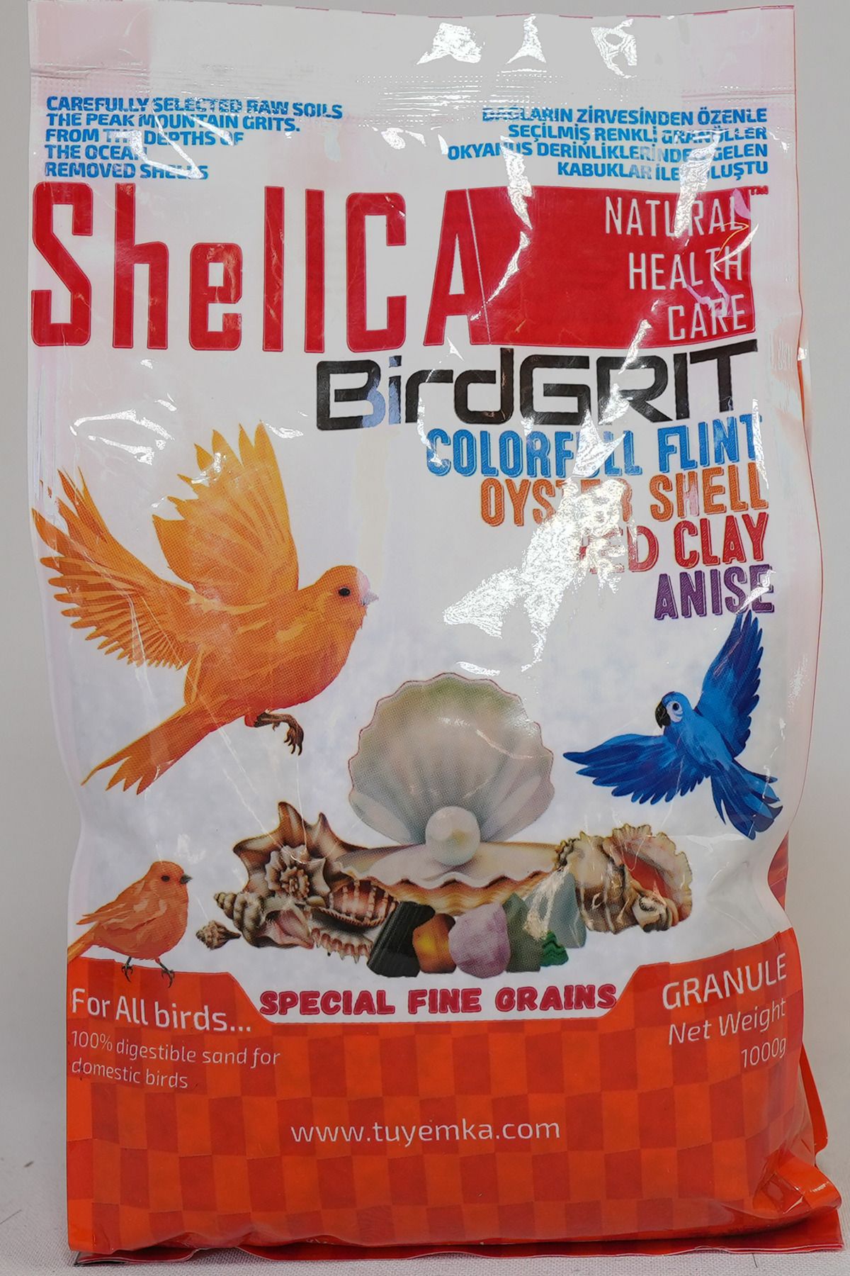 ShellCA NATURAL HEALTH CARE ShellCA BirdGRIT 1 KG KUŞ KUMU