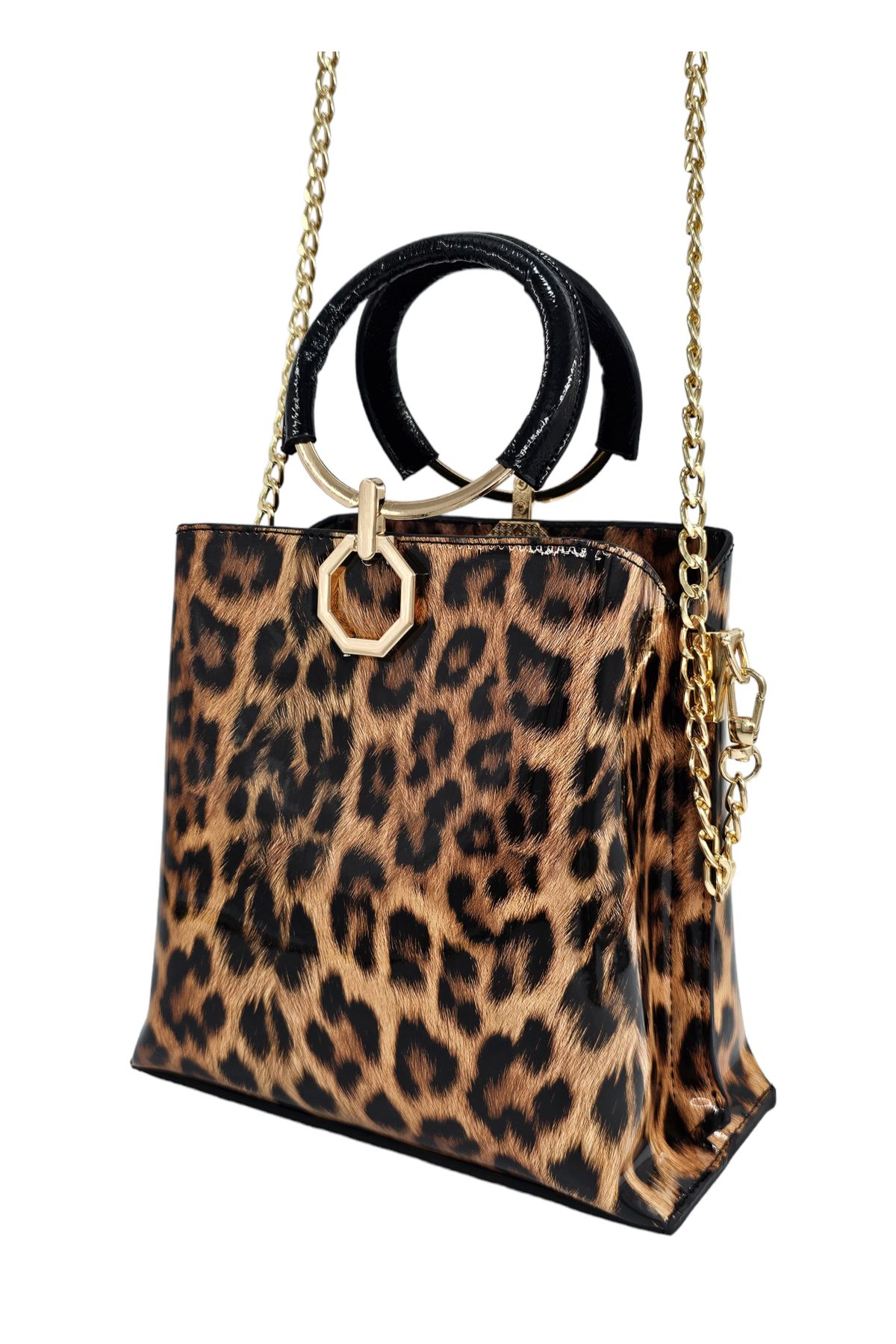 Leopard cheap circle bag