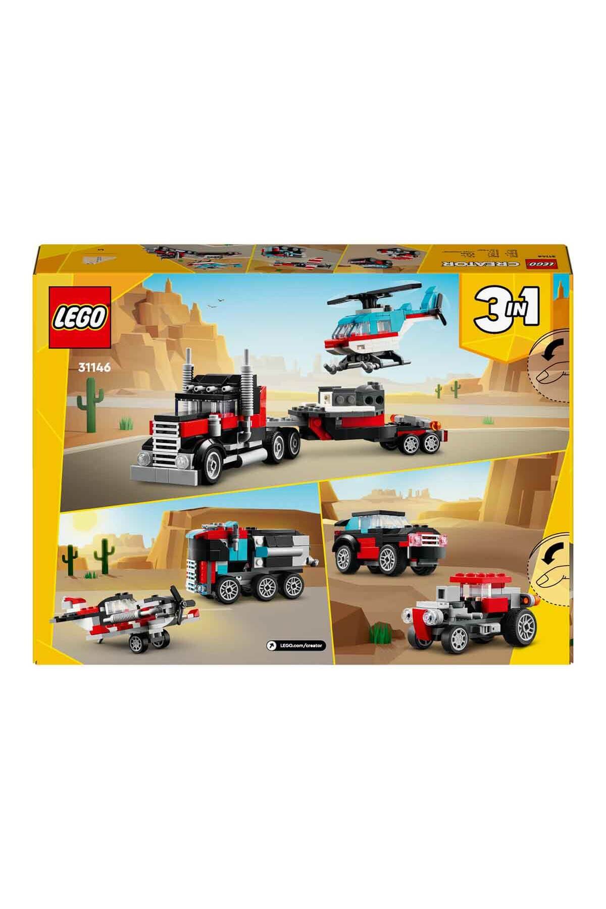 ® Creator کامیون ایمن باز با هلیکوپتر ۳۱۱۴۶ – ۳ در ۱ برای کودکان ۷ سال و بالاتر