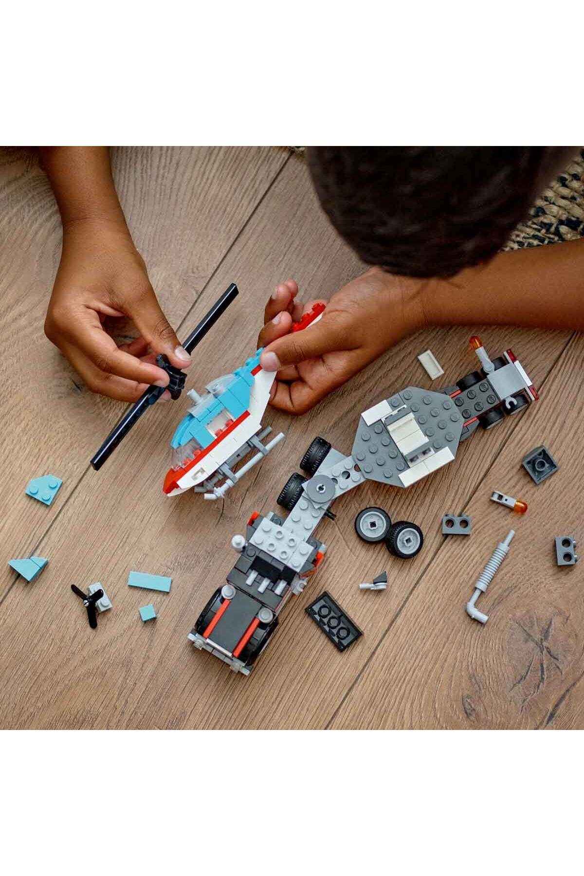 ® Creator کامیون ایمن باز با هلیکوپتر ۳۱۱۴۶ – ۳ در ۱ برای کودکان ۷ سال و بالاتر