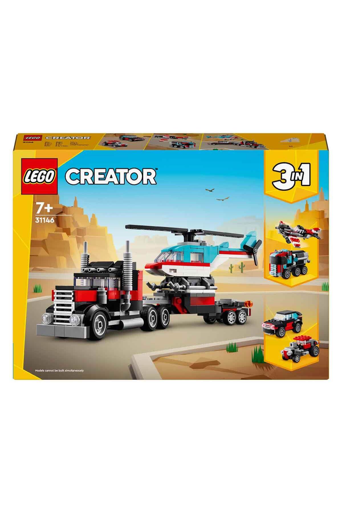 ® Creator کامیون ایمن باز با هلیکوپتر ۳۱۱۴۶ – ۳ در ۱ برای کودکان ۷ سال و بالاتر