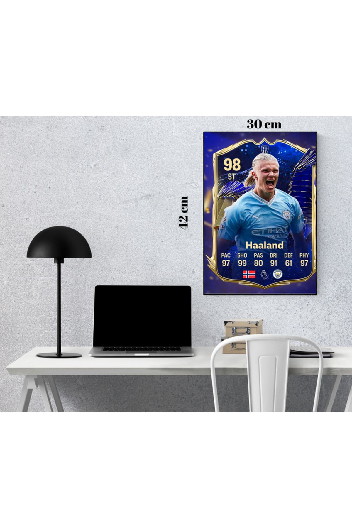 512 STORE-Erling Haaland Fifa Fut Card Wall Poster - A3 30X42, Unframed 2