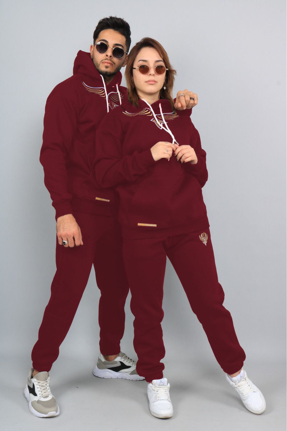 Burgundy sweatsuit top