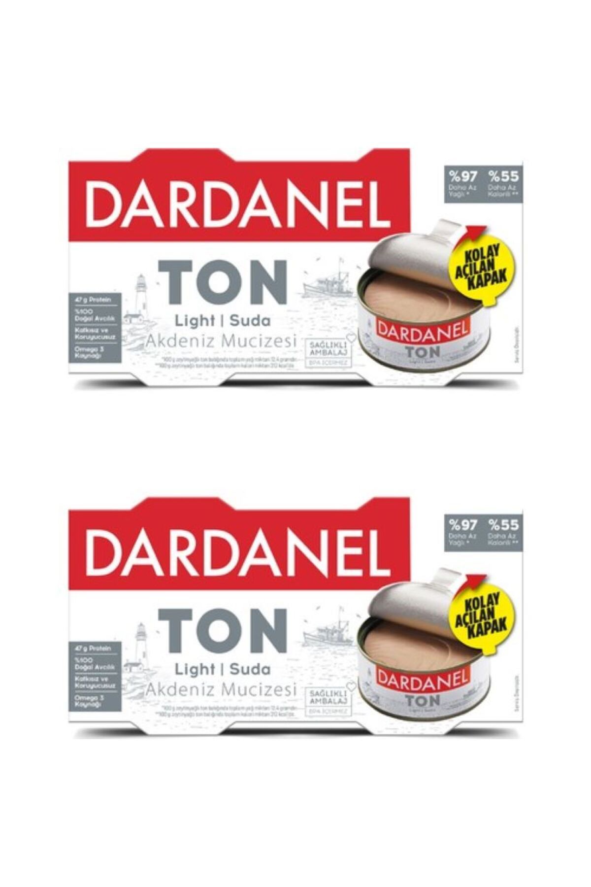 Dardanel Light Ton Balığı 140*2 2 Paket