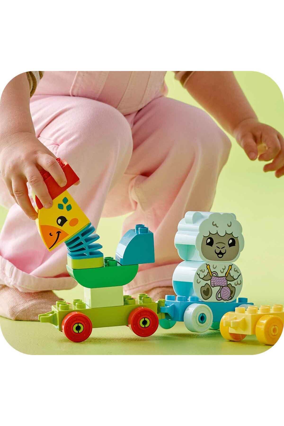 LEGO DUPLO® İlk Hayvan Trenim 10412 - 1 Buçuk Yaş ve Üzeri Çocuklar için Tekerlekli Oyuncak fotoğrafı 7 (önizleme)