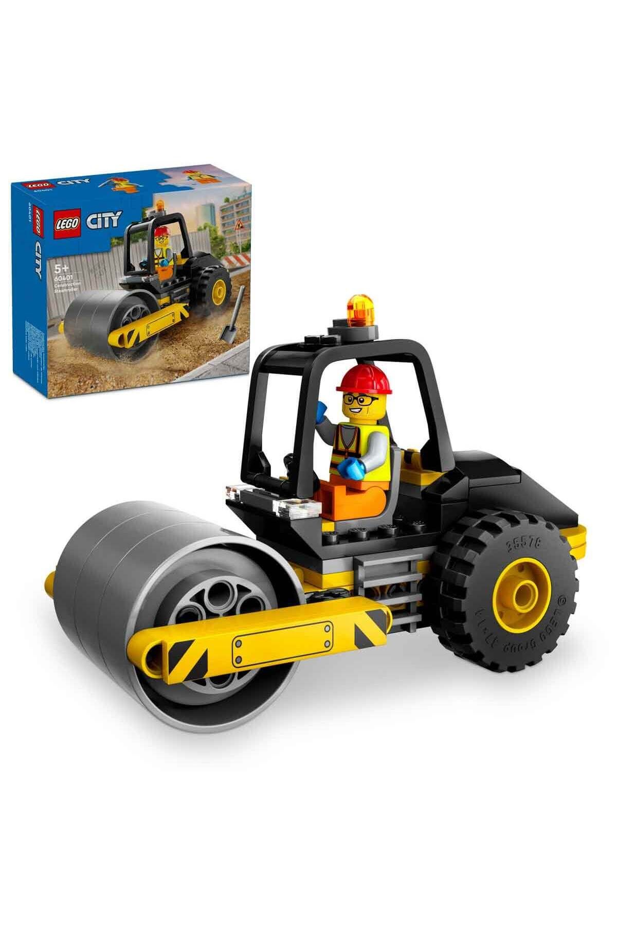LEGO ® City Road Roller 60401 - مجموعه ساخت و ساز خلاقانه اسباب بازی برای سنین 5 سال به بالا (78 قطعه)