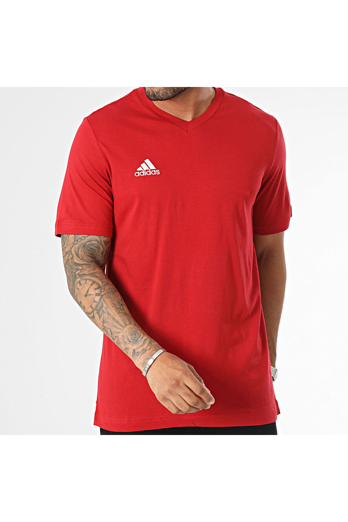 Red adidas deals tee shirt