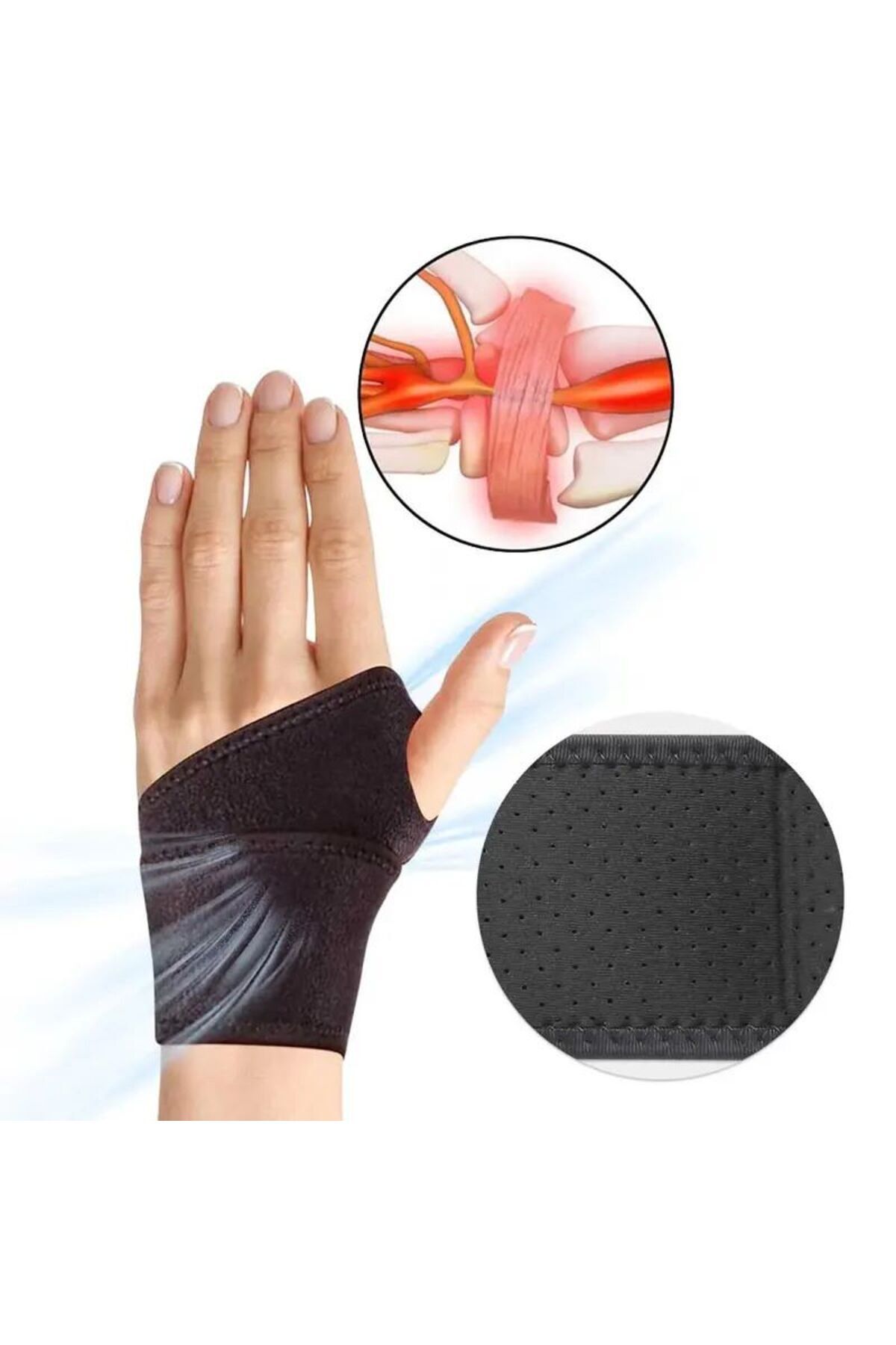El Bilek Ateli El Bileği Ağrısı İçin Bandaj Fitness Spor Bilek Bandajı