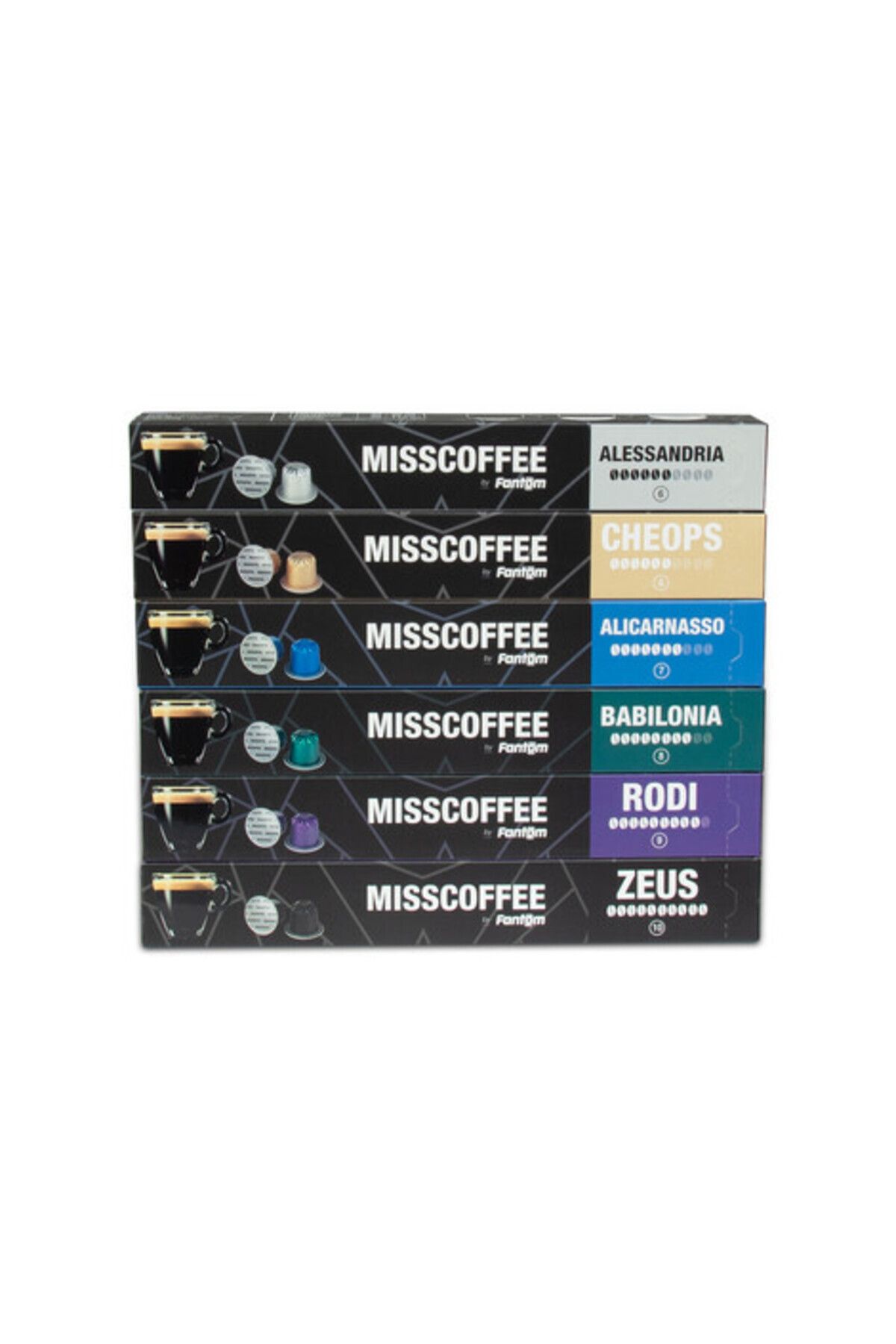 Fantom-Misscoffee 6 Different Experience Box Compatible with Nespresso System 2