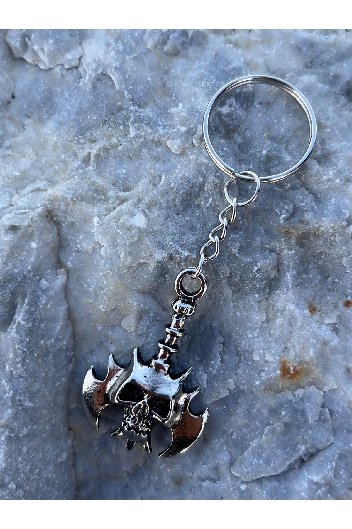 Keychain and Bag Ornament with Skull Figure 3D