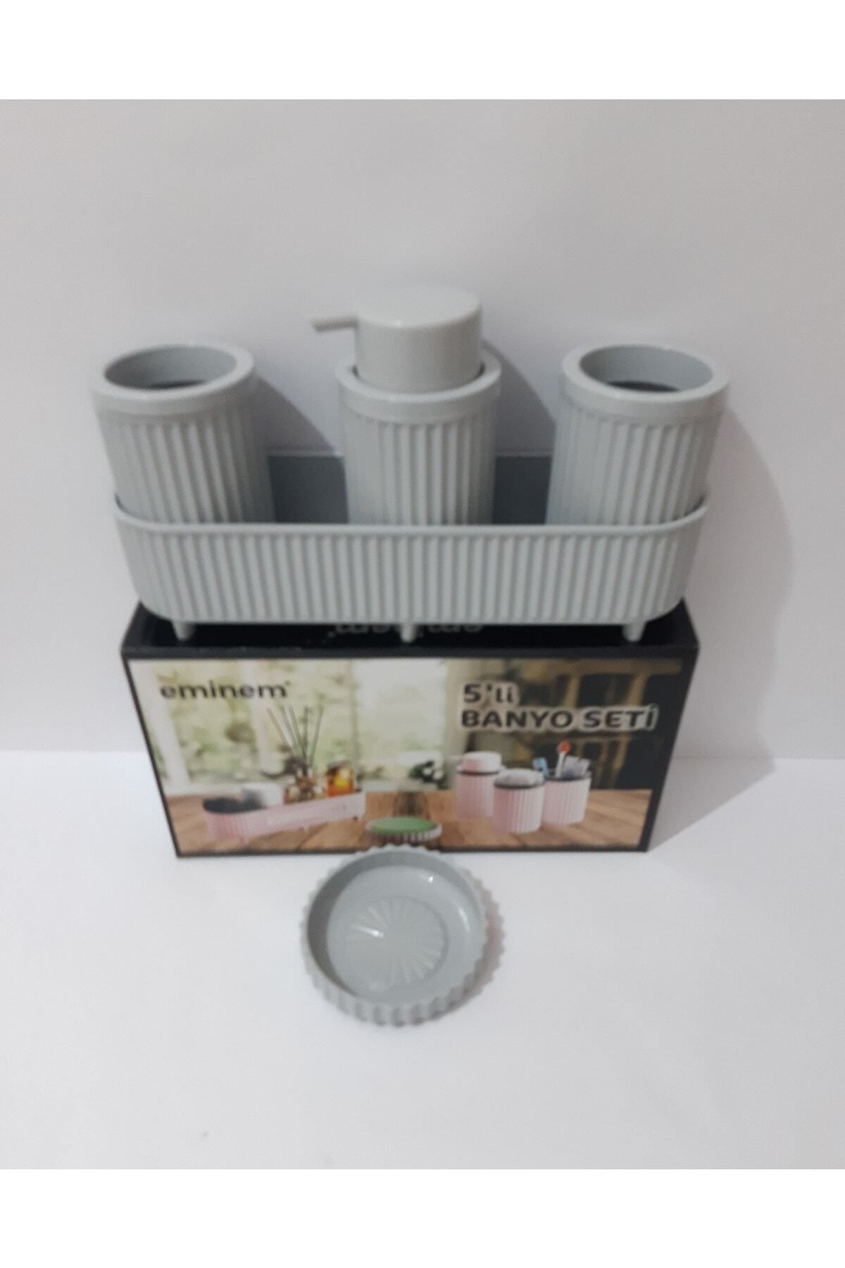 renkli çiçekler-Dozator de săpun lichid Set de baie din 5 piese 6
