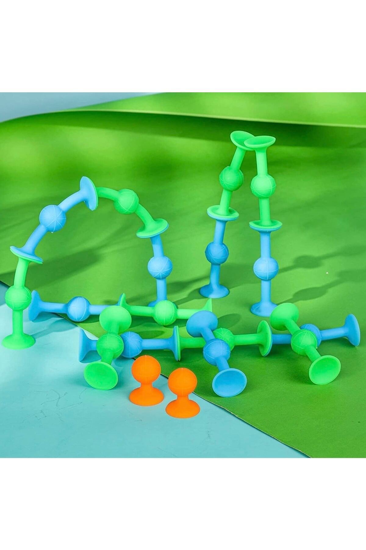 اسکوئیگز: اسباب‌بازی آموزشی حسی فیدجت، بلوک‌های ساختنی ۲۵ تکه مولکول وکیوم
