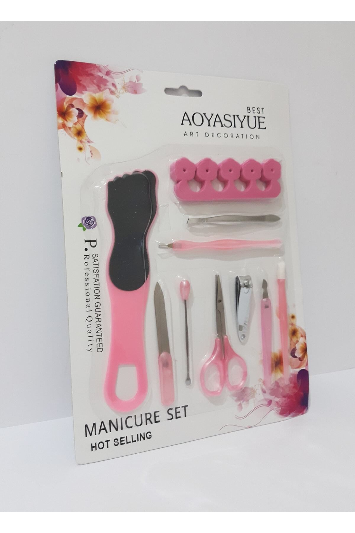 renkli çiçekler-Manicure Set 10 Piece Manicure Set 2