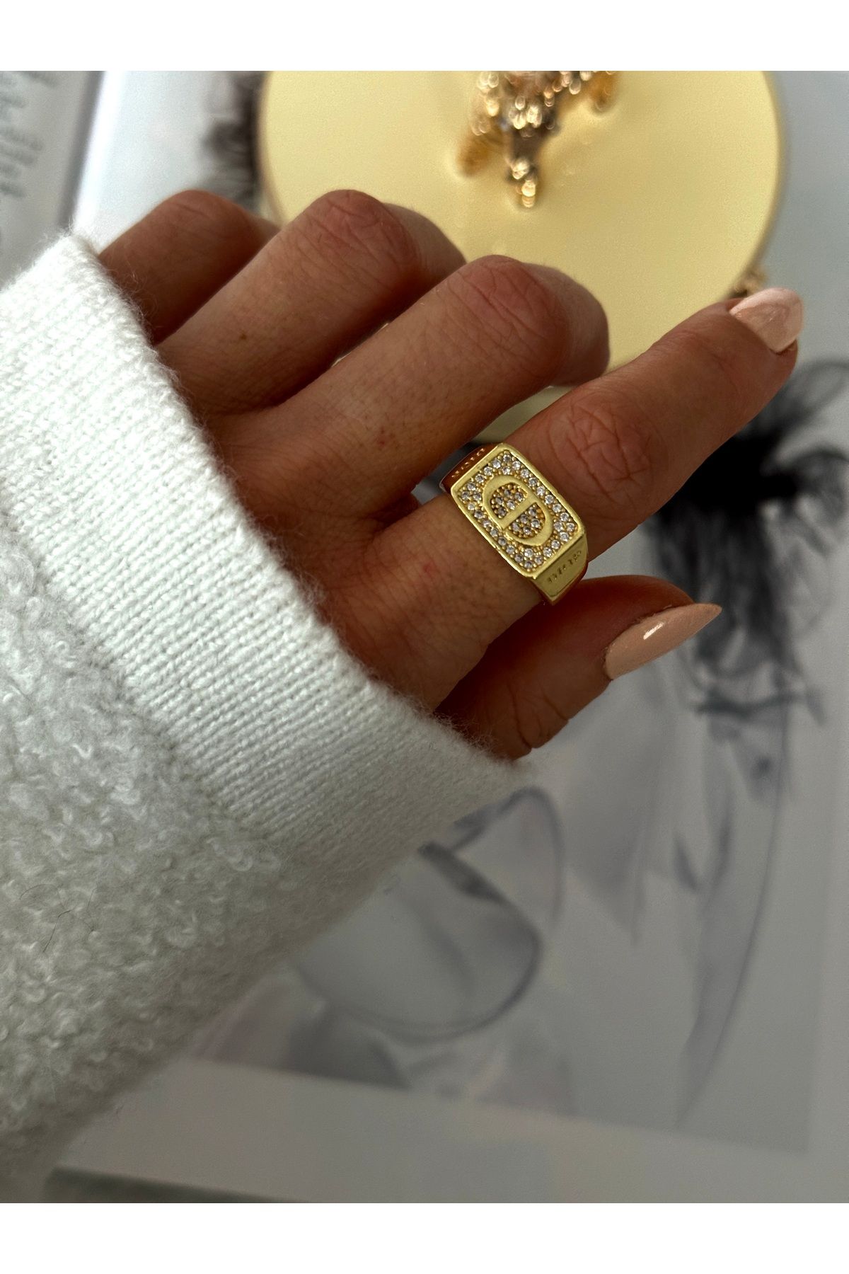 Dior sales stone ring