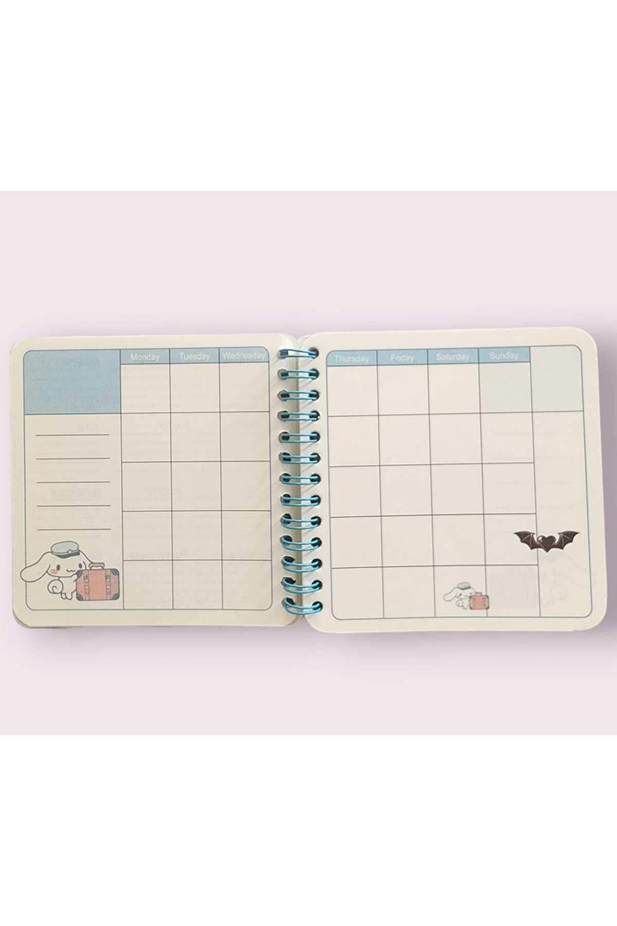 Rota Hediyelik-Cute Glittery Kawaii Weekly Planner Sanrio 3