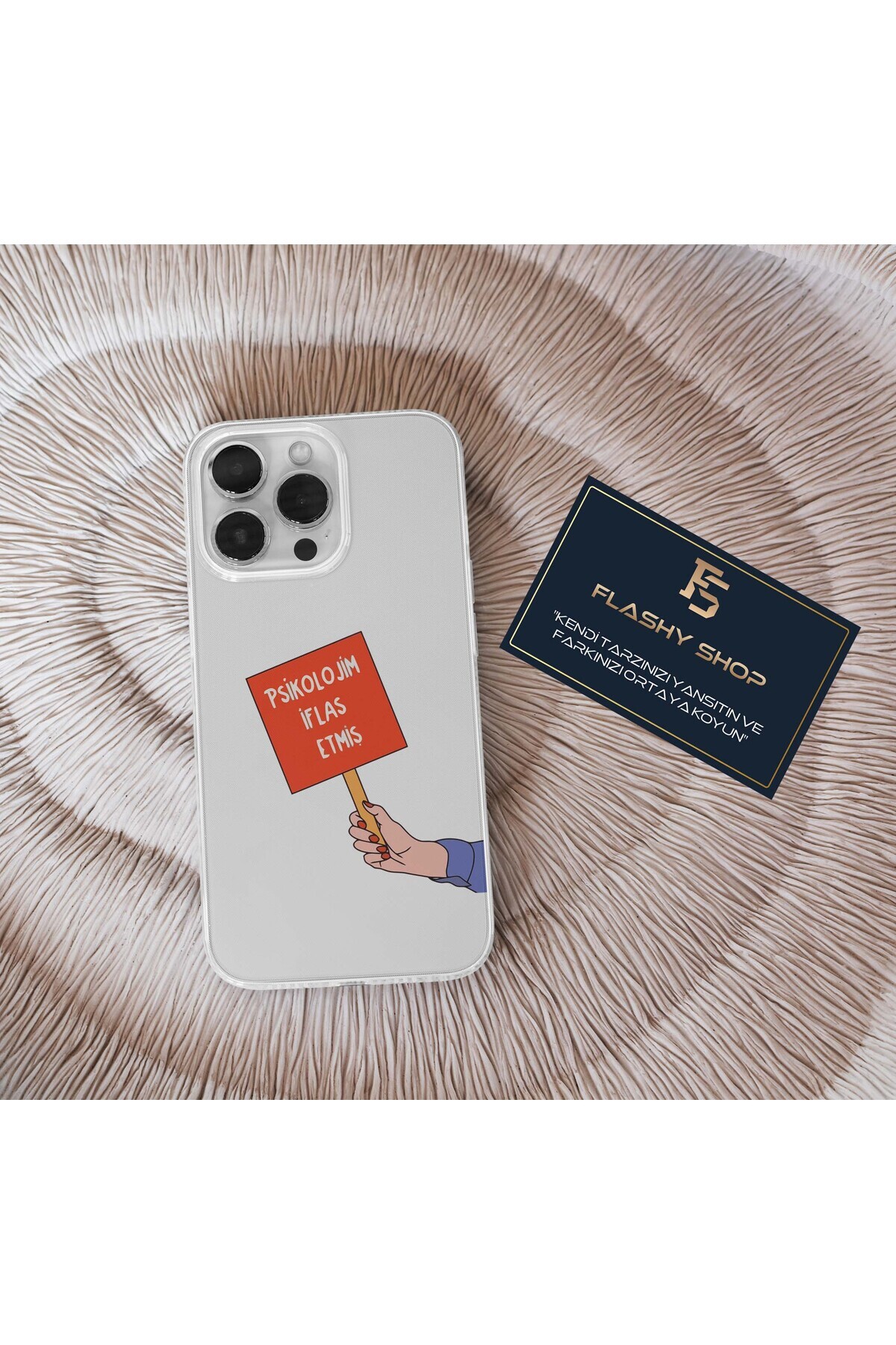 Samsung Galaxy A35 Compatible Transparent Case with My Psychology Is Bankrupt Design