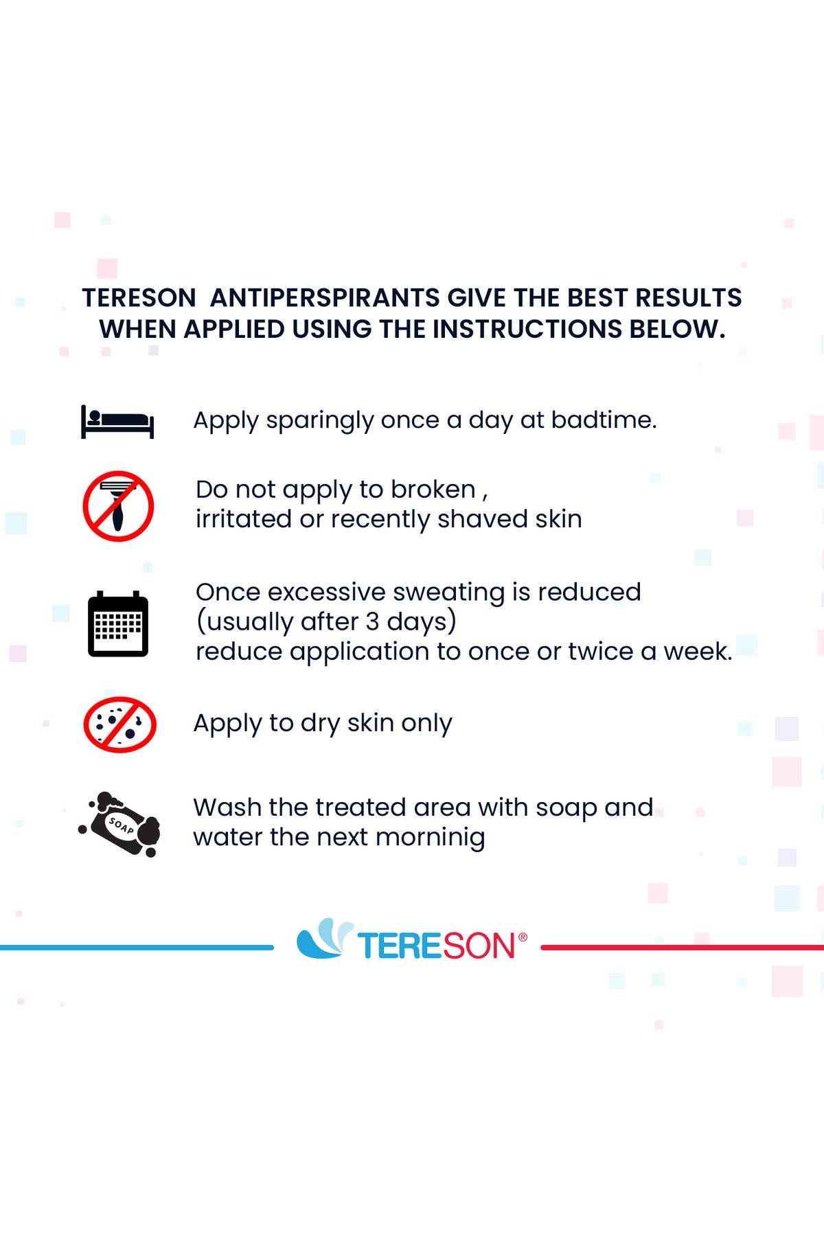 Tereson ضد تعریق اسپری پا و دست تهیه شده شخصی و سرپا Tereson 50 میلی لیتر