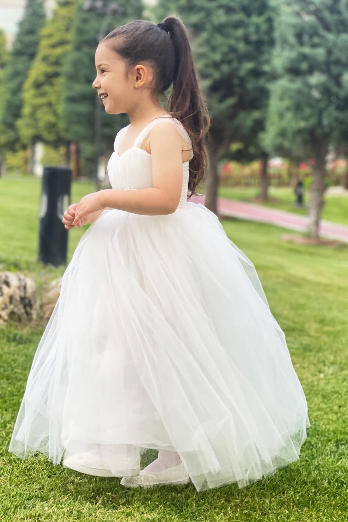 Girls Princess Dresses For Kids Tutu Lace Flower Bow Ball Gown Clothes  Children Wedding Party Evening Bridesmaid 11 12 Vestidos - AliExpress