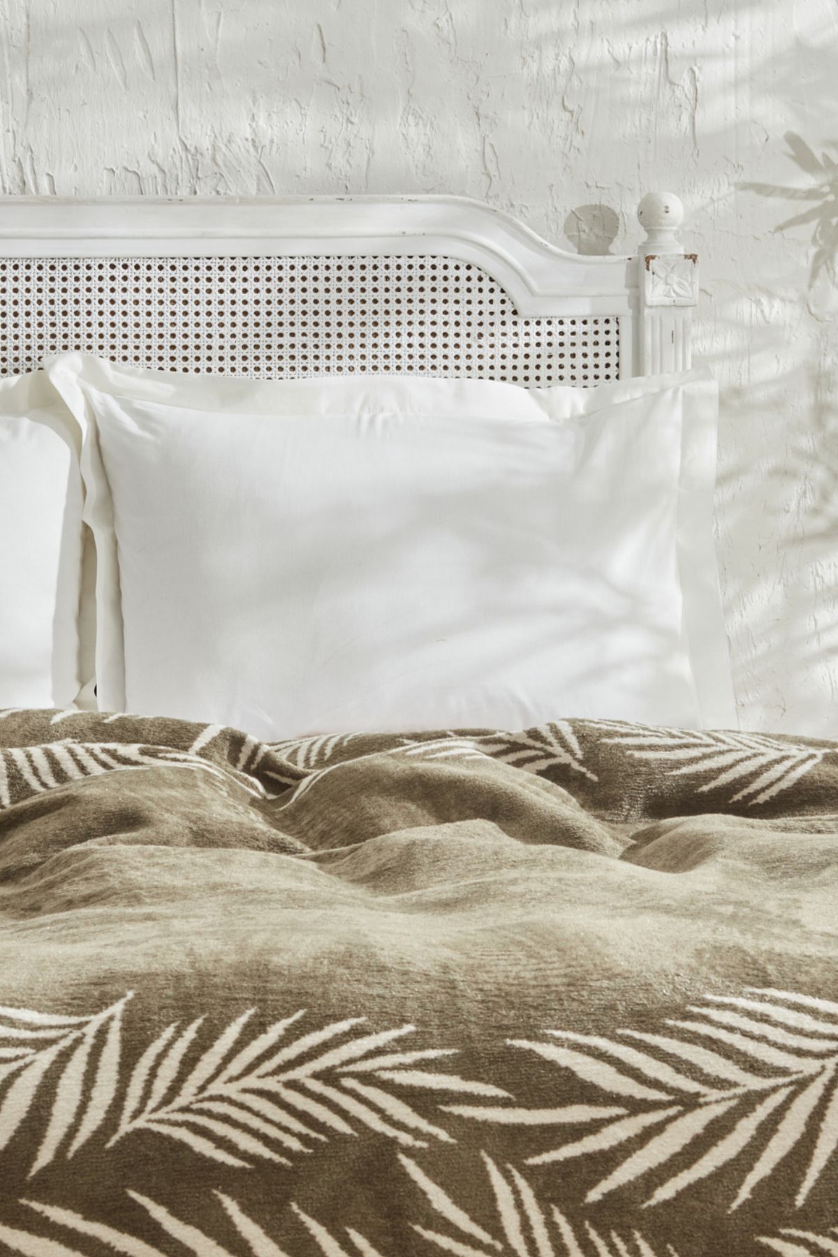 Karaca Home-Leaf Single Cotton Blanket 3