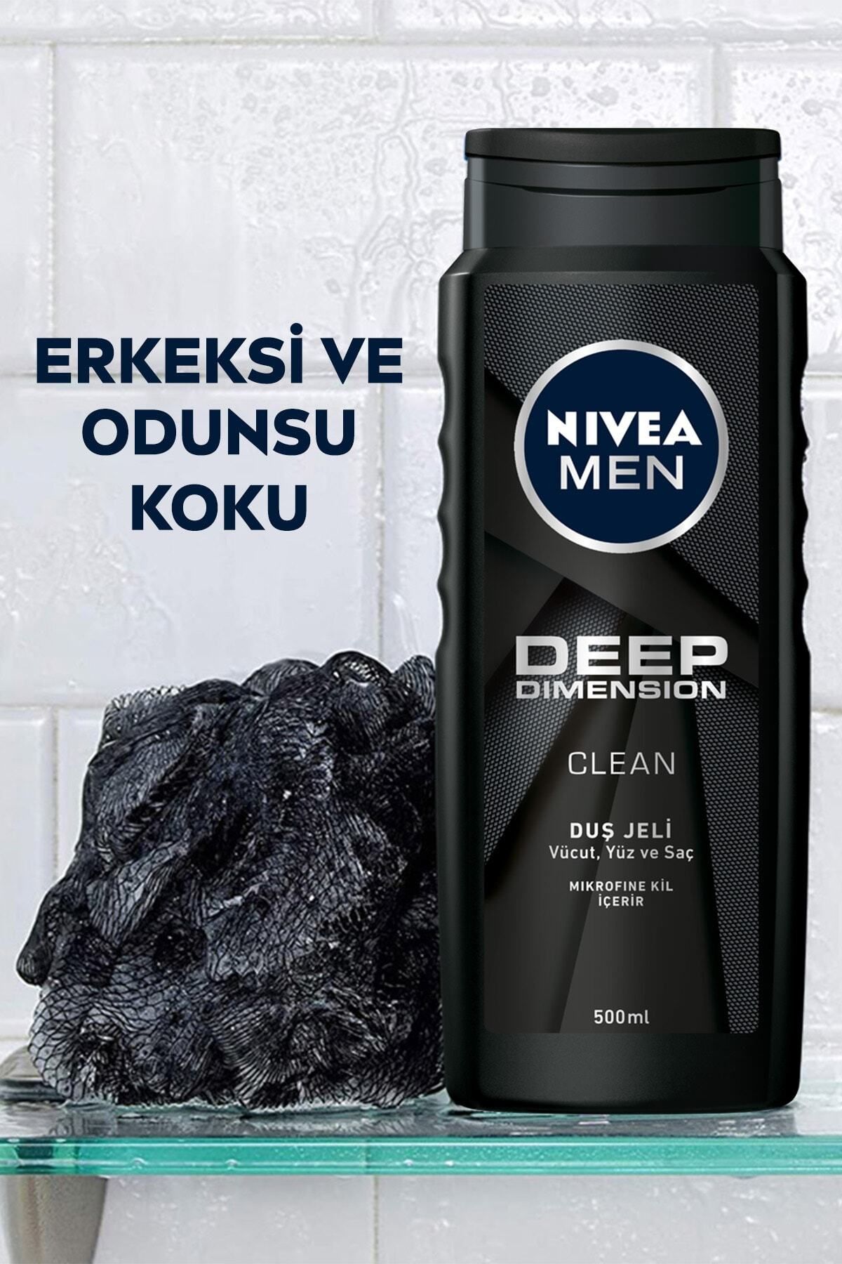 NIVEA ژل حمام بعد از ظهر بعد از ظهر مردانه با بعد از ظهر ابعاد عمیق 500 میلی لیتر