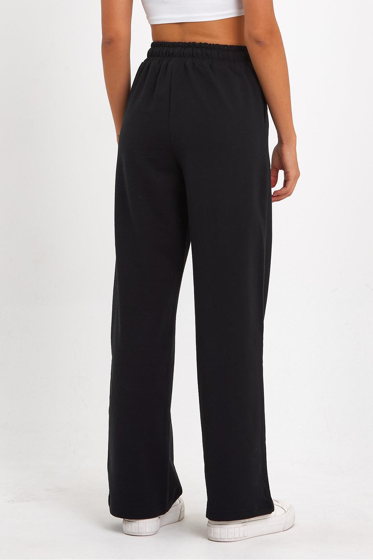 Saisonale Damen-Jogginghose mit lockerem, weitem, bequemem Bein und Seitentaschen - 