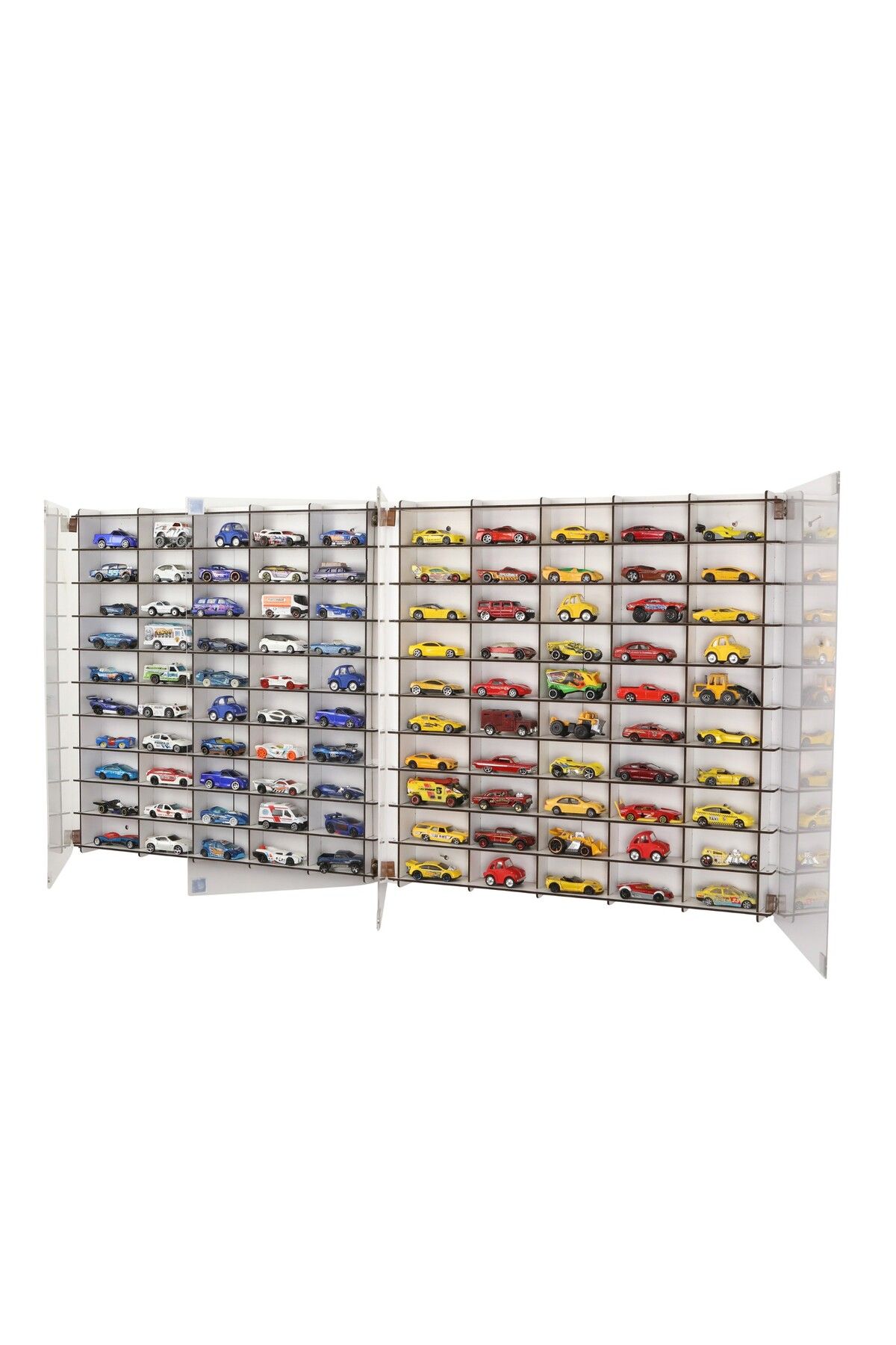 Pleksi Kapaklı 1/64 Hotwheels Matchbox Oyuncak Hobi Koleksiyon Model Araç Rafı