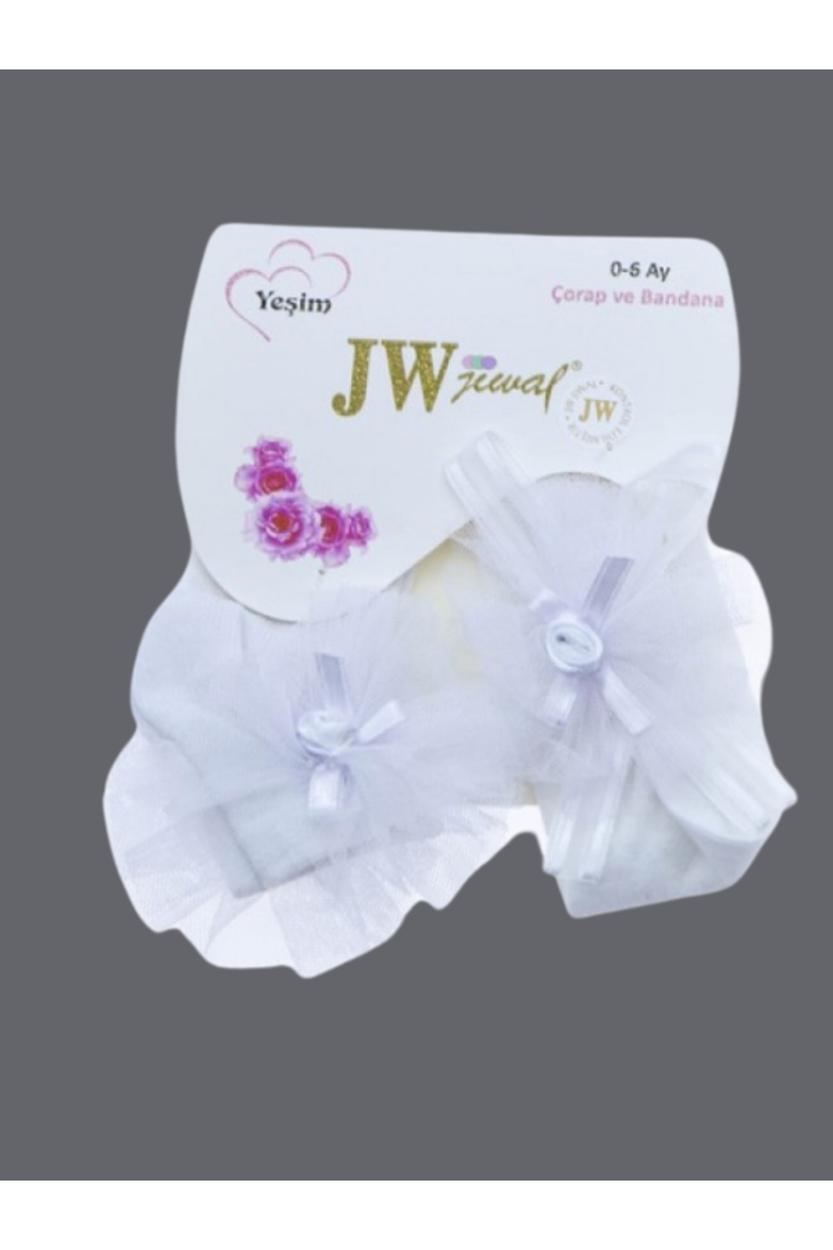 Baby Girl Kokoş Tutu Socks and Bandana Set Baby Special Day Accessories