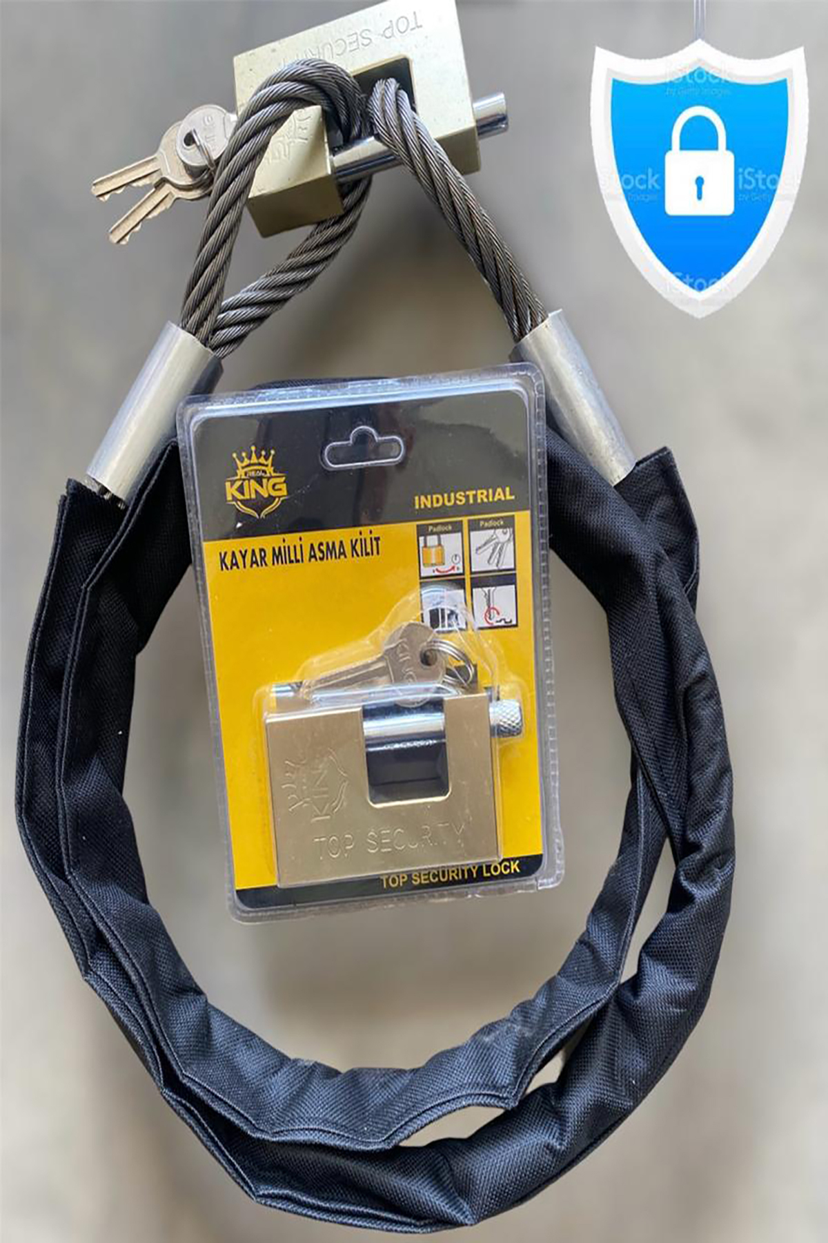 PADRİ motorsiklet 1,5 metre 10 mm Kesilmez Çelik Halat Motorsiklet Bağlama Halat Motosiklet Zincir kılıflı