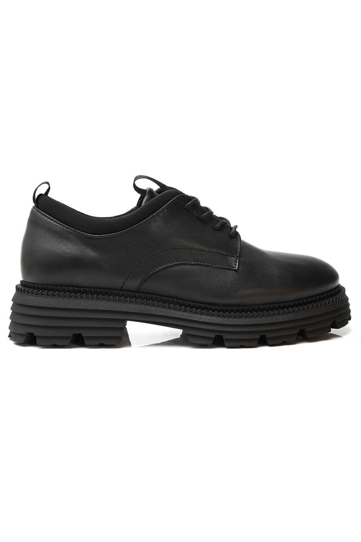 Greyder Kadın Siyah Hakiki Deri Oxford Ayakkabı 3k2ka33140 Fiyatı ...
