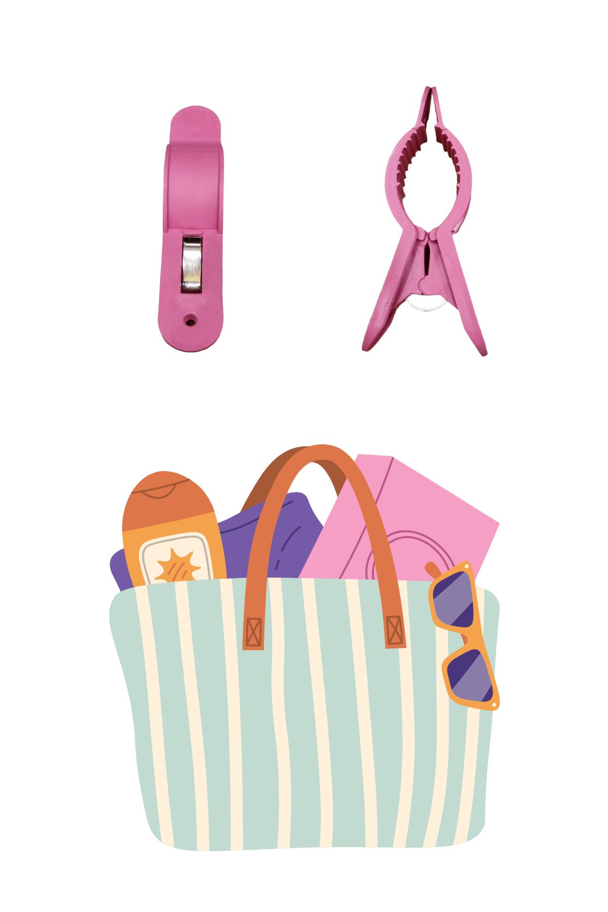 Manken İstanbul-4 Pieces Deluxe Large Size Beach Towels - Latch & Fixer, Multi-Purpose 3