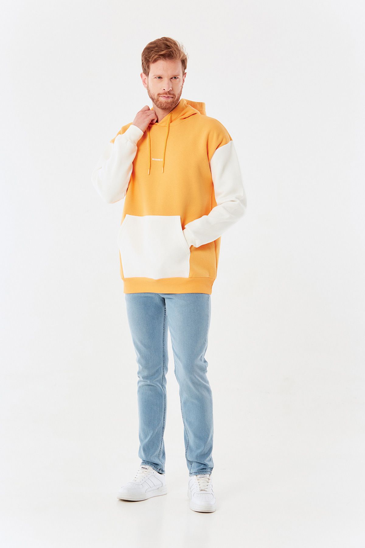 Fulla Moda-Farebná oversize mikina s kapucňou 3