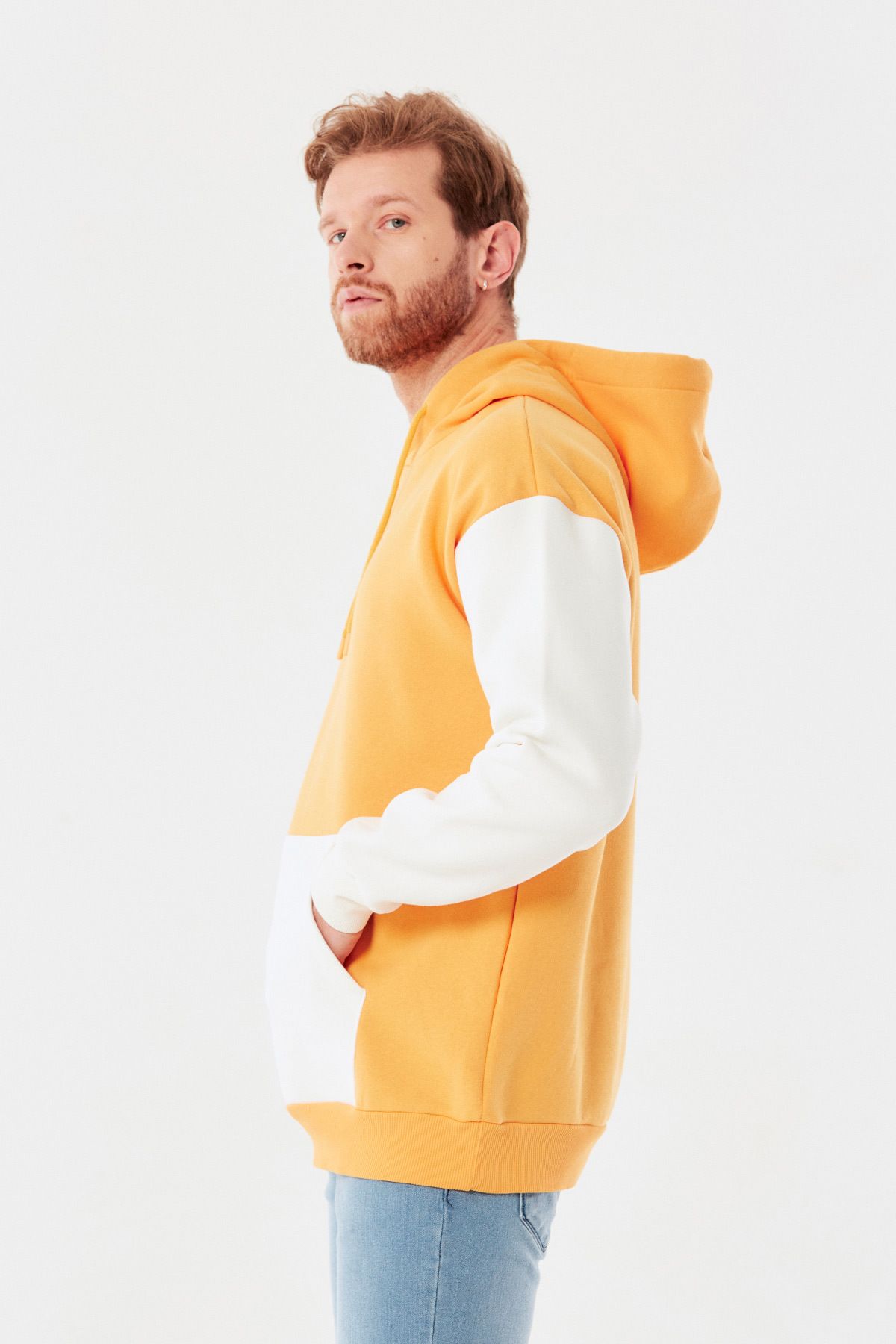 Fulla Moda-Farebná oversize mikina s kapucňou 4