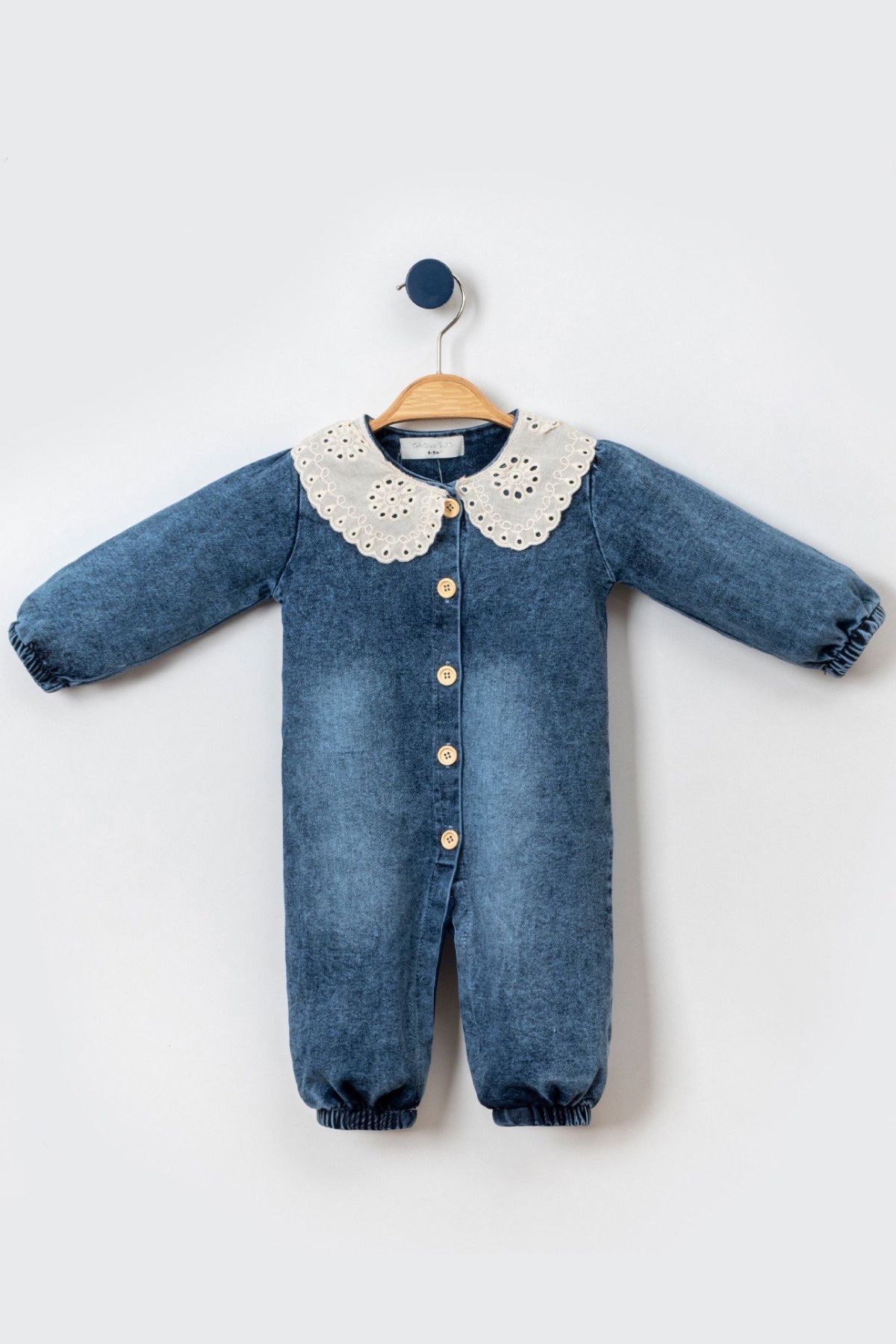 Denim shop jumpsuit baby