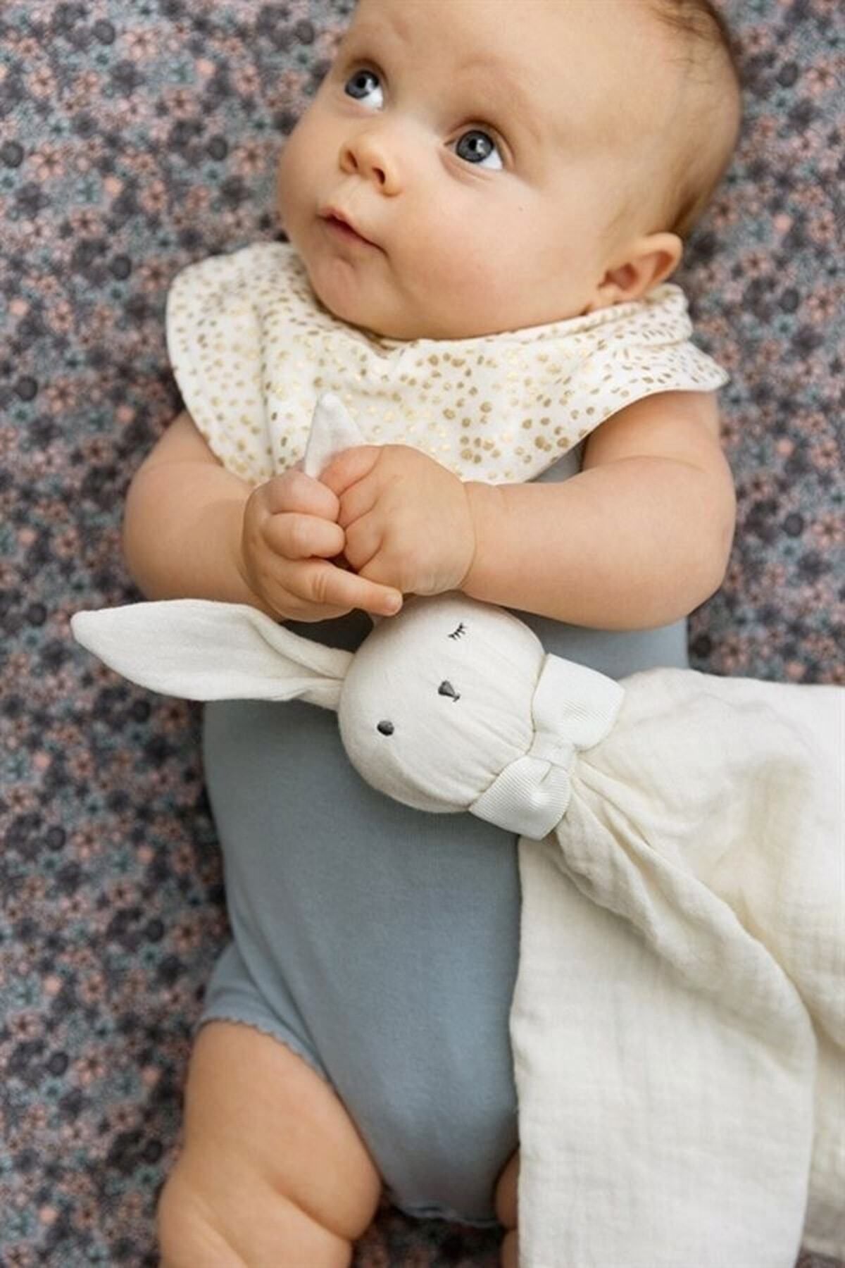 Cherub Baby Ekru %100 Pamuk Organik Müslin Tavşan Uyku Arkadaşı 229285