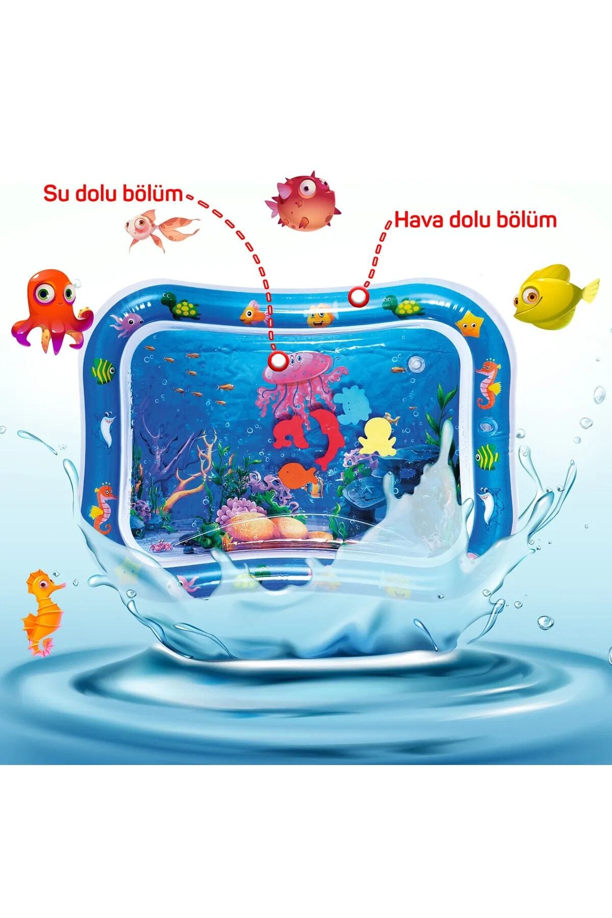 Fillikutum Bebek Su Oyun Matı Tummy Time Karın Üstü Aktivite Zamanı fotoğrafı 2 (önizleme)