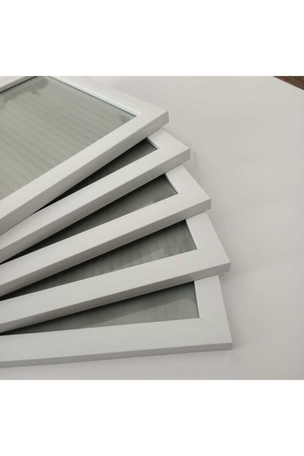 Özcam Ayna Ve Çerçeve-21x30 5-Piece White A4 Size Document Frame 3