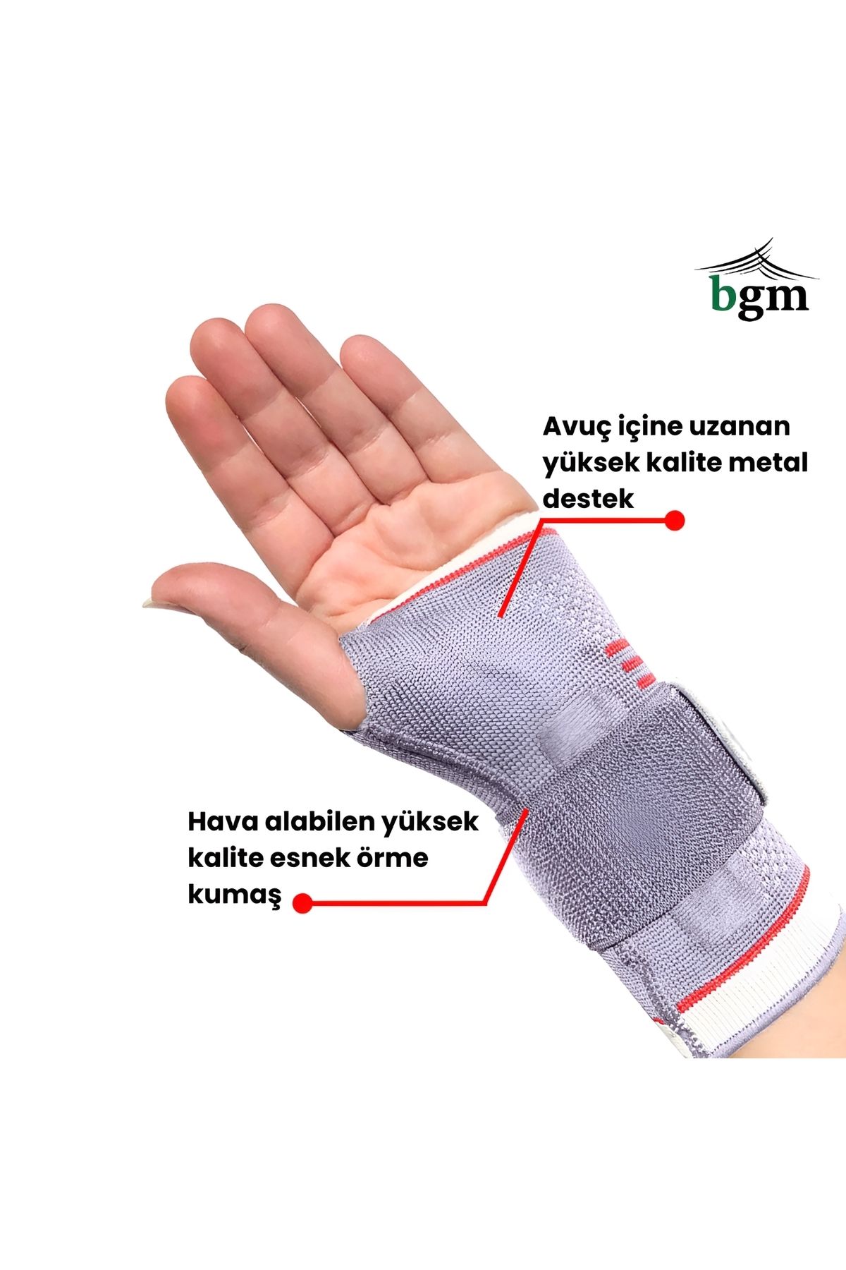 bgm-Knitted Hand Wrist Splint High Quality Metal Support Static Hand Wrist Splint 3