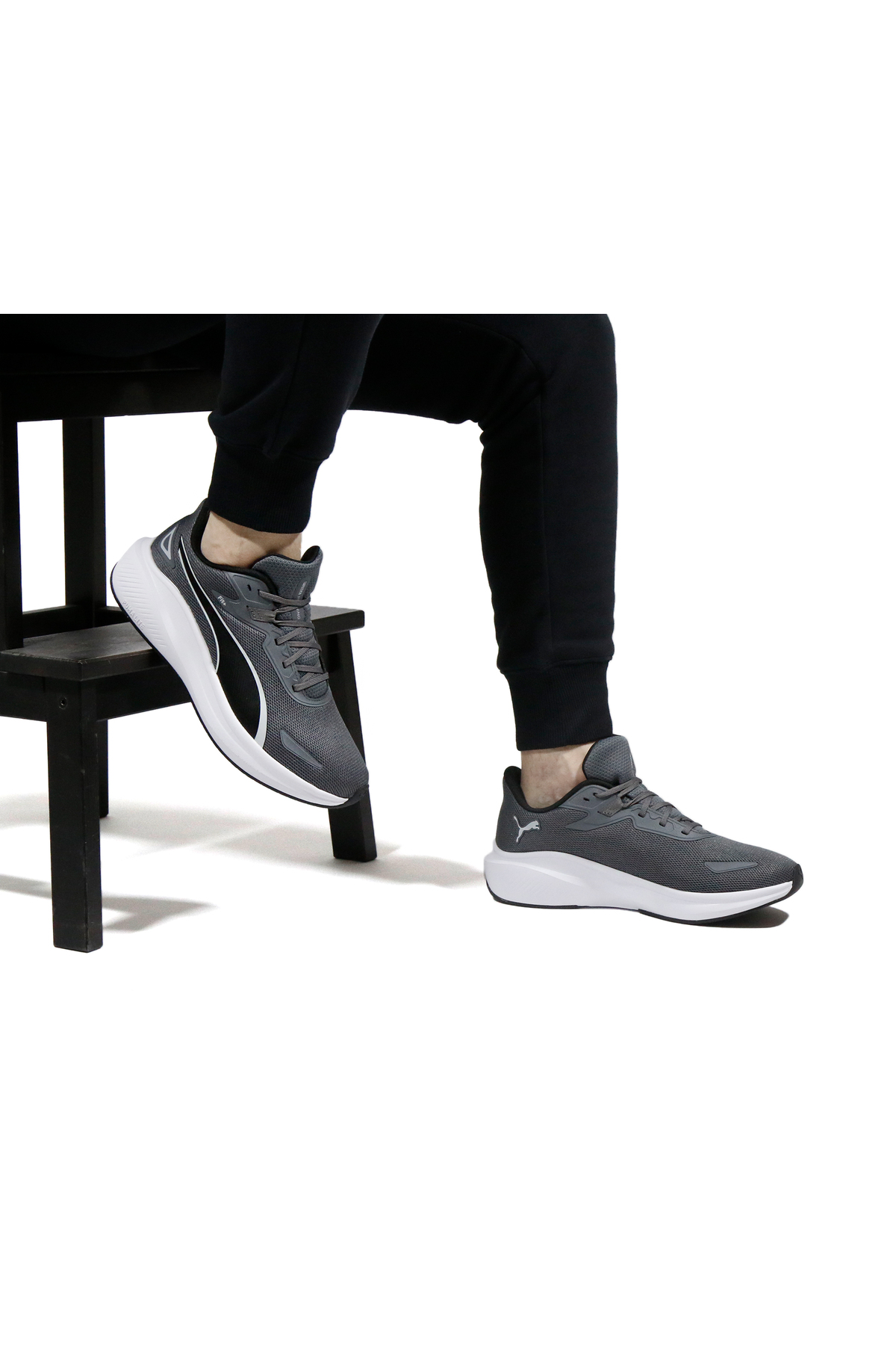 کفش Puma پوما رانینگ روزمره مردانه Skyrocket Lite خاکستری اورجینال - تصویر 1