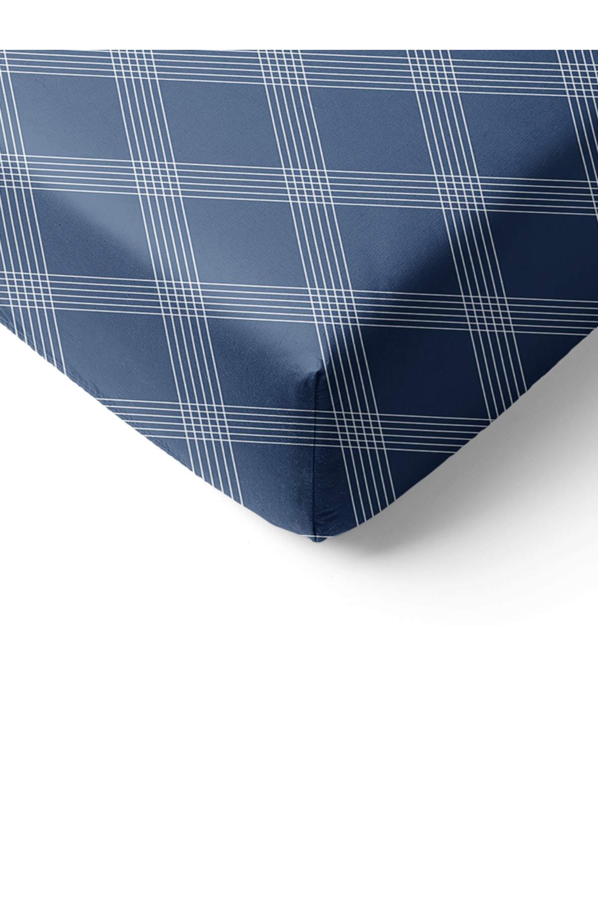 سرویس ملحفه یک نفره  آبی سرمه ای Evmila | 78281 اورجینال - تصویر 2