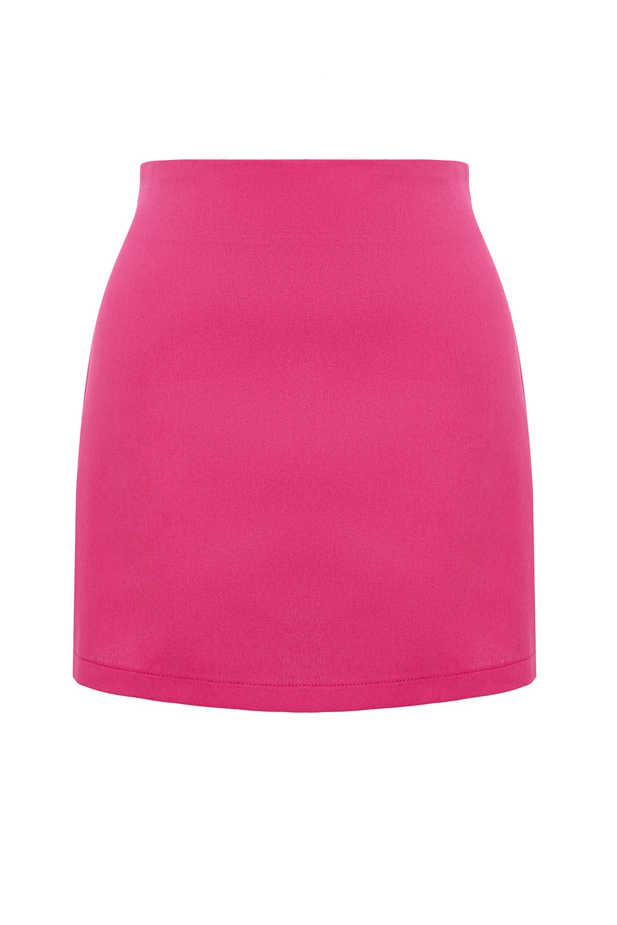 Trendyol Collection-Fuchsiafarbener A-Linien-Minirock mit hoher Taille - Gewebt, TWOSS22ET0136 7