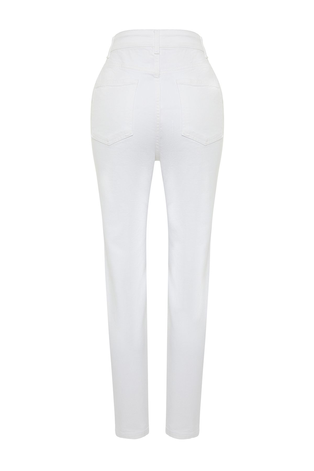 Trendyol Collection-Бели Mom Jeans с висока талия Twoss24Je00122 14