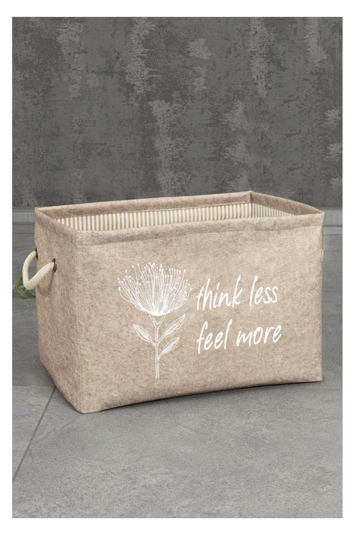 Manken İstanbul-Merva Set of 3 Felt, Handled Shelf Organizer, Multi-Purpose Organizer 4